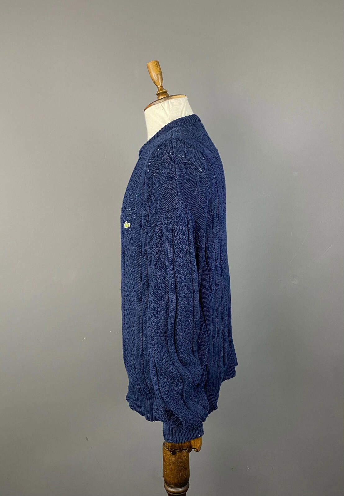 Lacoste Vintage Chemise Lacoste Blue Cotton Sweater Size 5 / L Size US L / EU 52-54 / 3 - 4 Thumbnail
