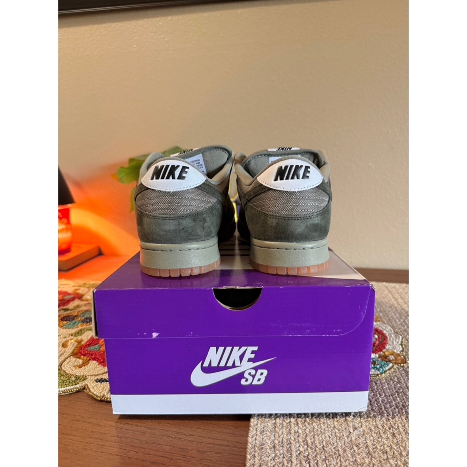 Nike Nike SB Dunk Low Pro B Sequoia Light Army Olive Green Khaki Size US 9.5 / EU 42-43 - 4 Thumbnail