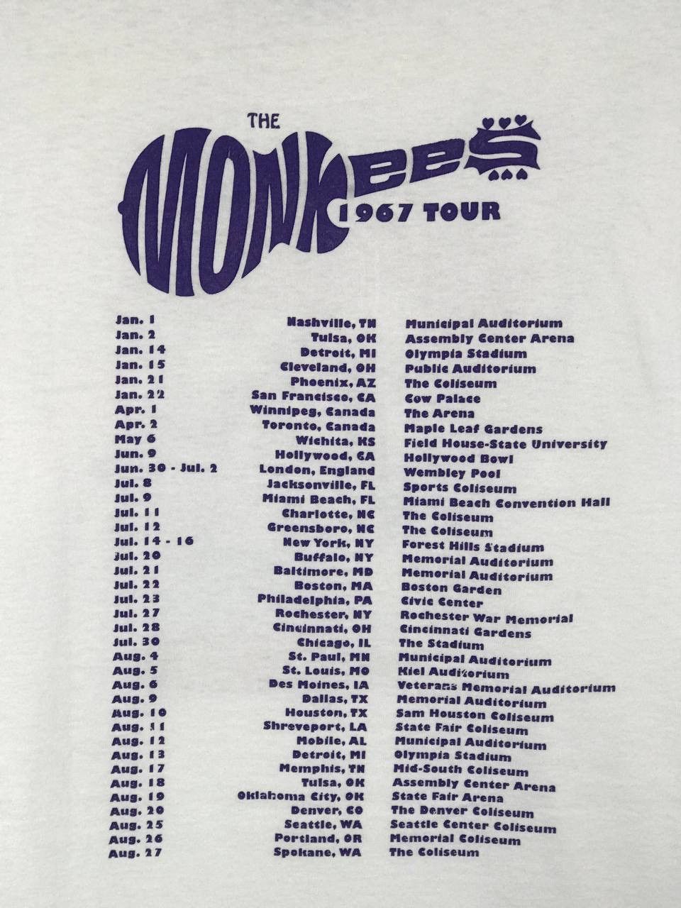 Band Tees Vintage 90s 1995 The Monkees pop band Size US XL / EU 56 / 4 - 6 Thumbnail