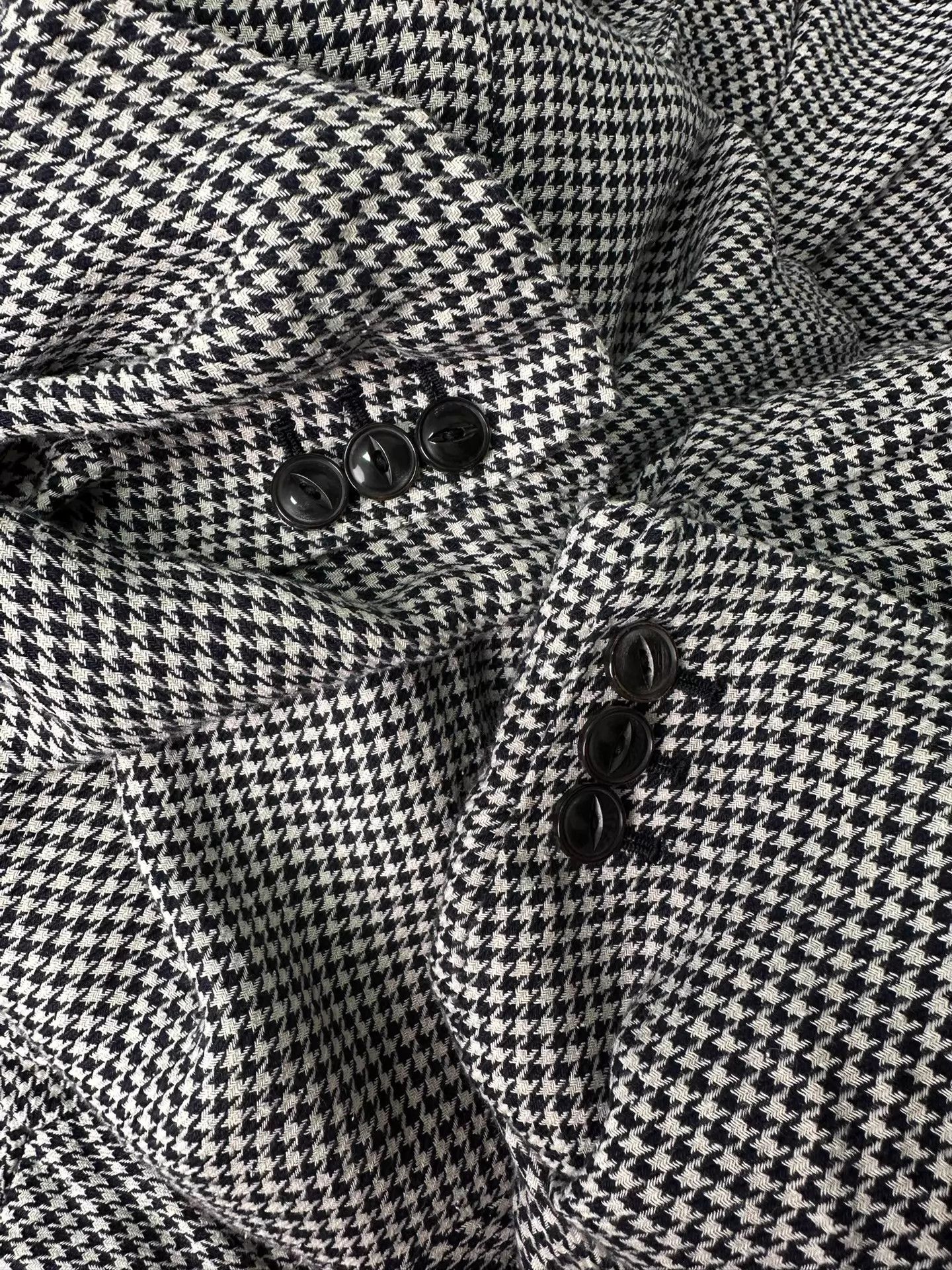 Arts & Science Arts & Sciences Silk-Linen Plaid Jacket Horn Buttons Size US L / EU 52-54 / 3 - 6 Thumbnail