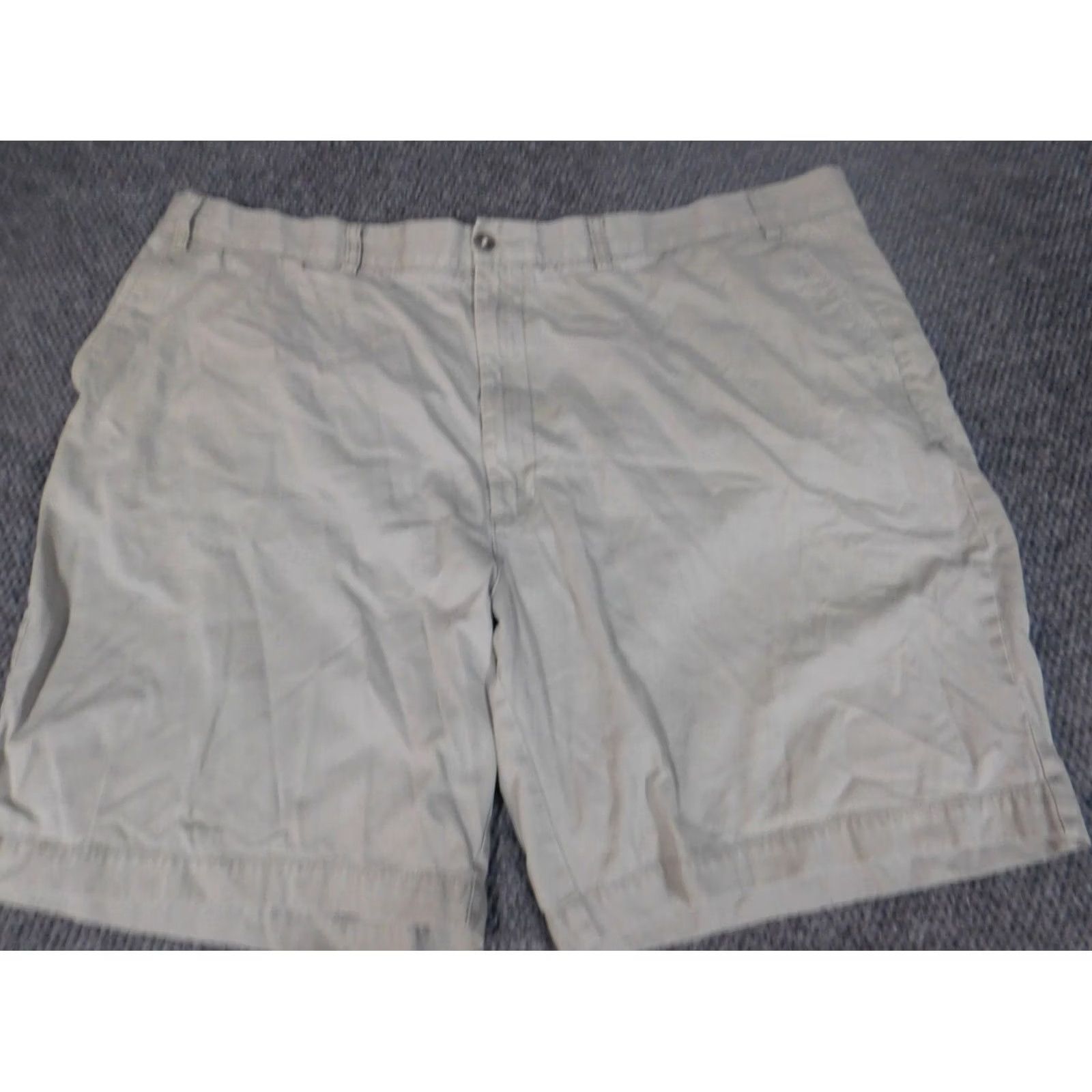 Roundtree & Yorke Roundtree & Yorke Mens Shorts 47 Beige Relaxed Cargo Knit Flat Front Breathable Logo Casual Regular Men Size US 30 / EU 46 - 3 Thumbnail