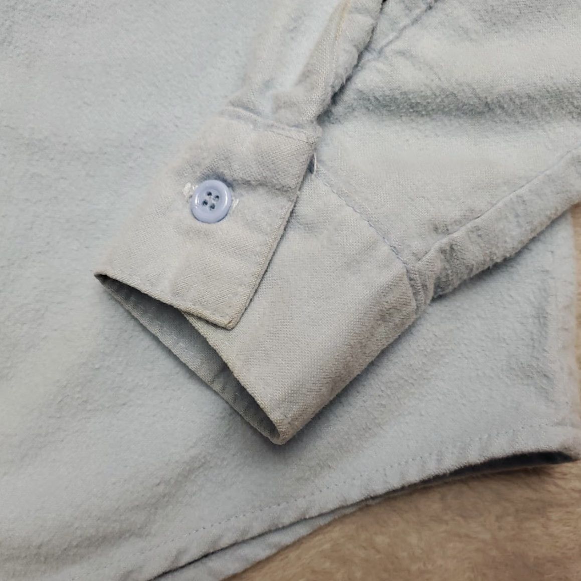 Vintage VINTAGE Sportking Shirt Women M Blue Long Sleeve Button-Up Cotton Flannel 70s Casual Outdoor Mens or Womens Size M / US 6-8 / IT 42-44 - 4 Thumbnail