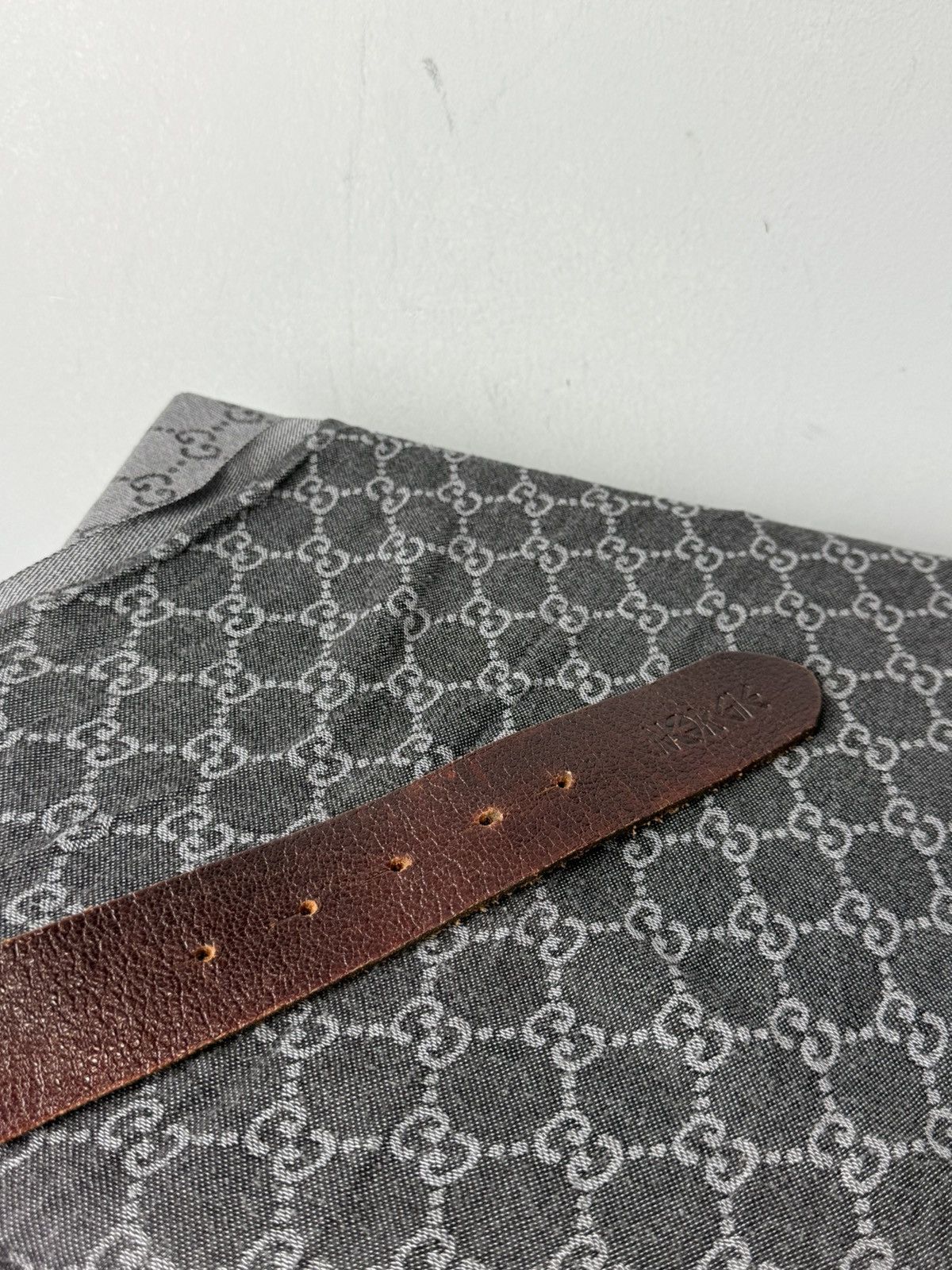 Sixty Vtg Energie Sixty Metal Leather Belt Y2K If Six Was Nine Size ONE SIZE - 4 Thumbnail