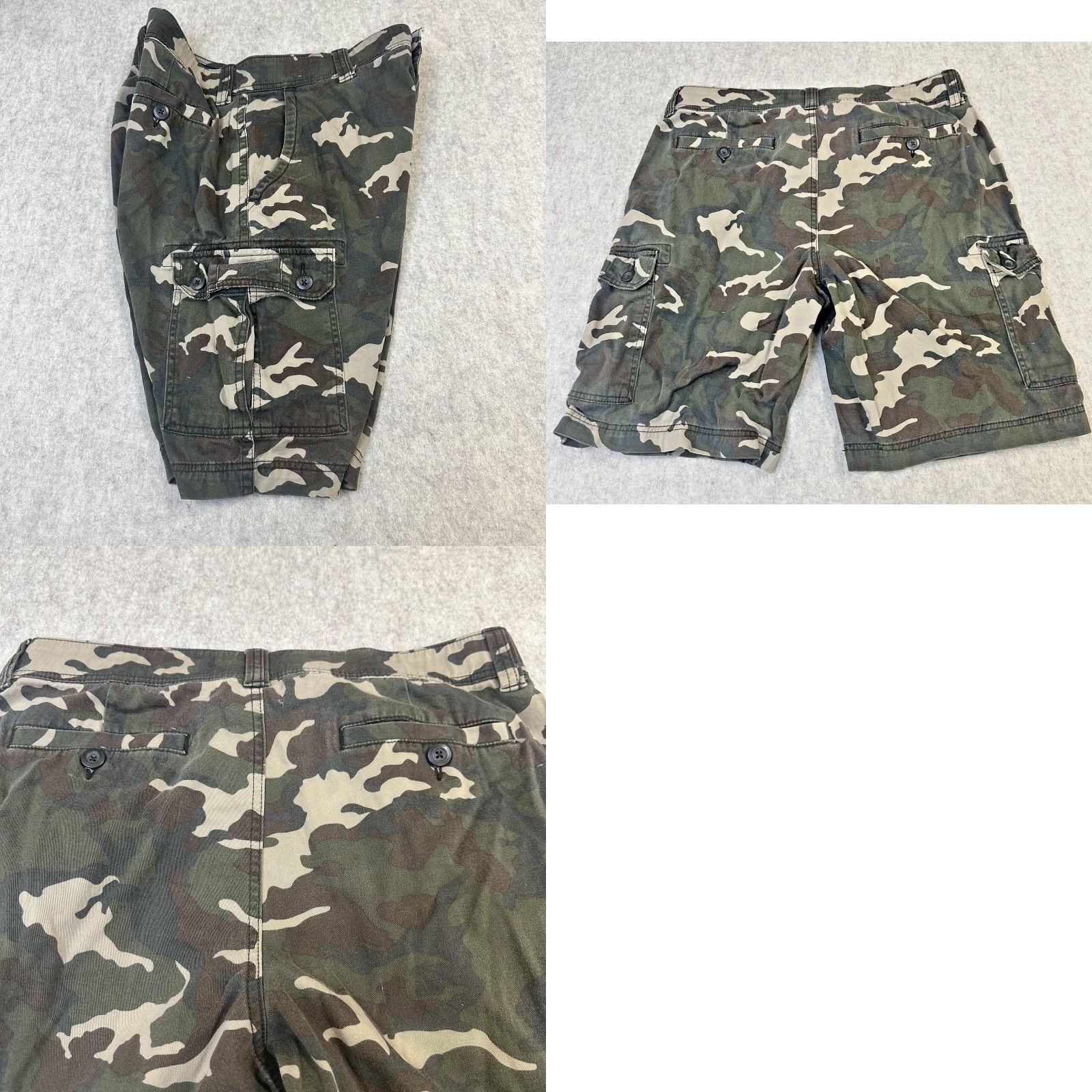 Vintage St. John's Bay Mens Cargo Shorts Camo 34 Comfort Stretch Spandex Outdoor Hiking Size US 34 / EU 50 - 9 Thumbnail