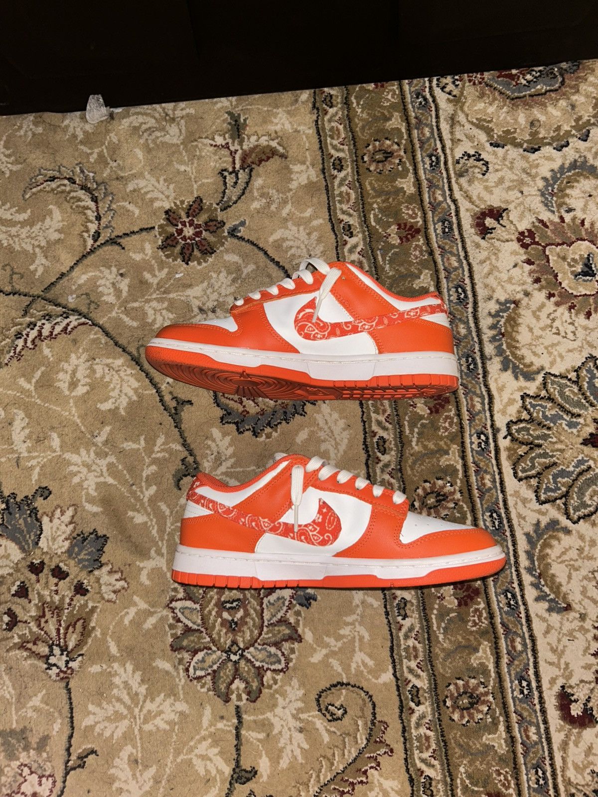 Nike Nike Dunk Low “Orange Paisley” Size US 8 / IT 38 - 1 Thumbnail