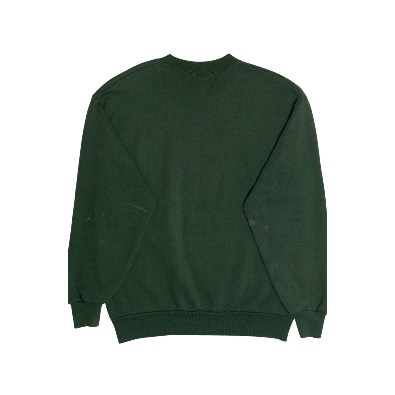 Jerzees Vintage Jerzees Lake George New York Destination Sweatshirt Green 1990s Medium Long Sleeve Cotton / Polyester Distressed Mens Size US M / EU 48-50 / 2 - 5 Thumbnail