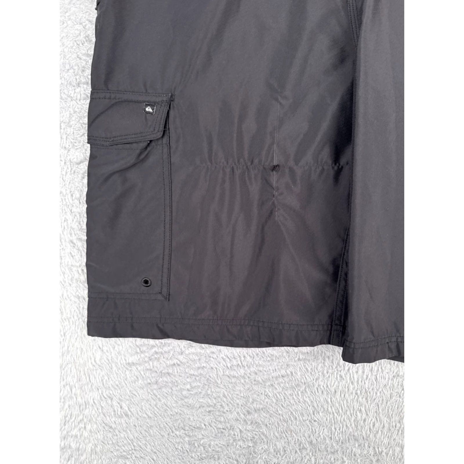 Quiksilver Quiksilver Shorts Mens 36 Black Cargo Polyester Beach 36x12 Cargo Shorts Men Black Poly 36in Inseam 12in Size US 36 / EU 52 - 3 Thumbnail