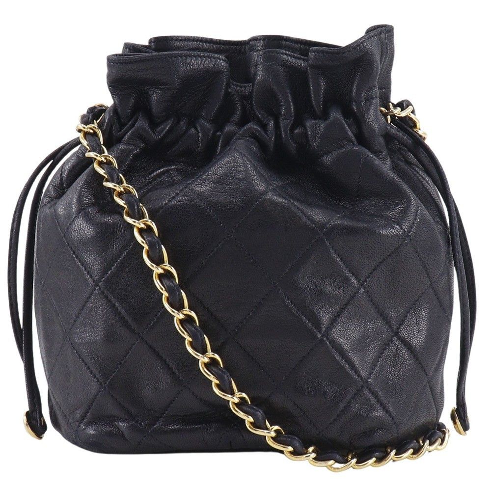 Chanel Chanel Drawstring Bucket Bag Lambskin Size ONE SIZE - 1 Thumbnail
