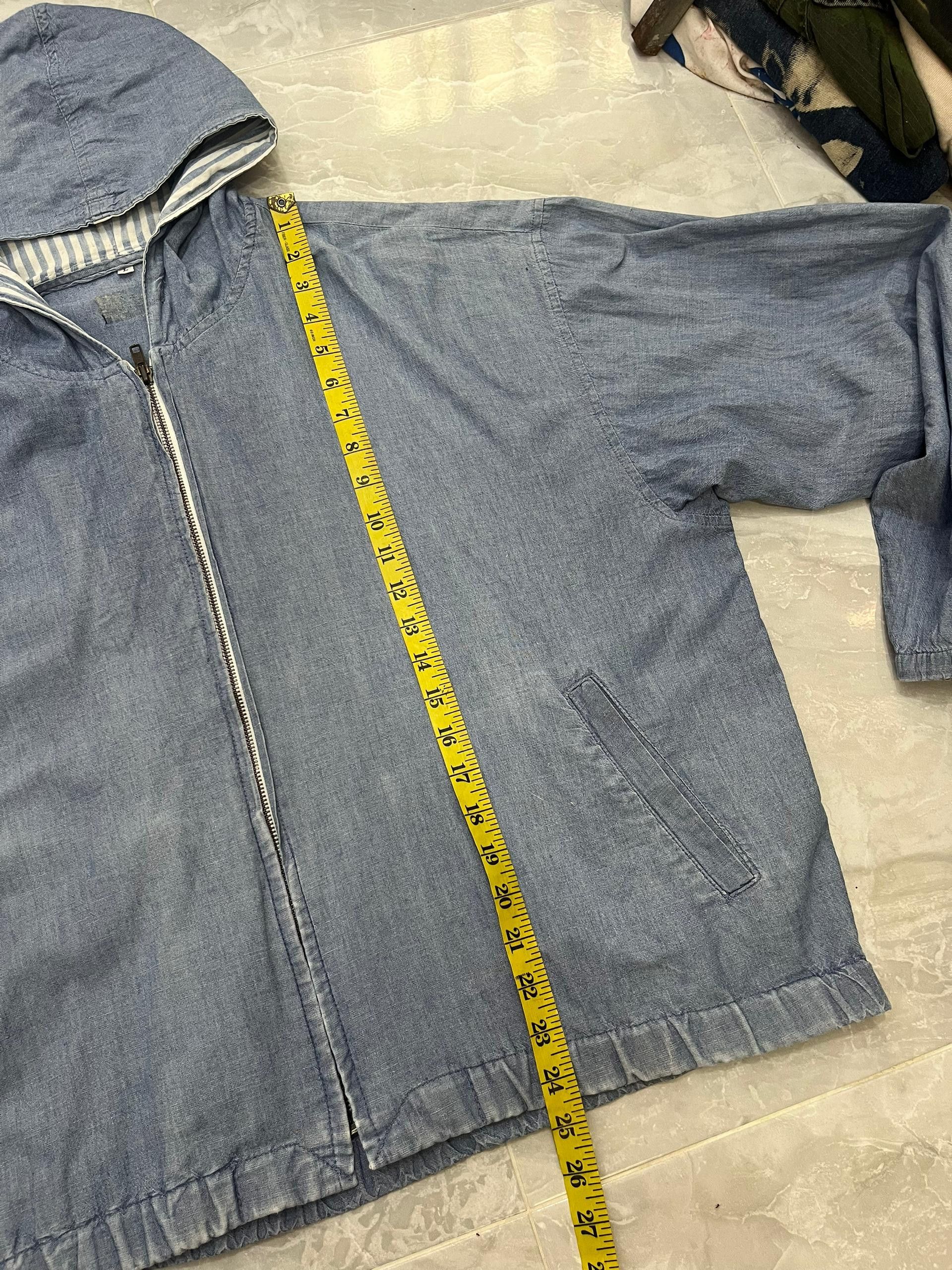 Beverly Hills Polo Club Polo Spirit Chambray Boxy Zip Hoodie Jacket L Size US L / EU 52-54 / 3 - 13 Thumbnail
