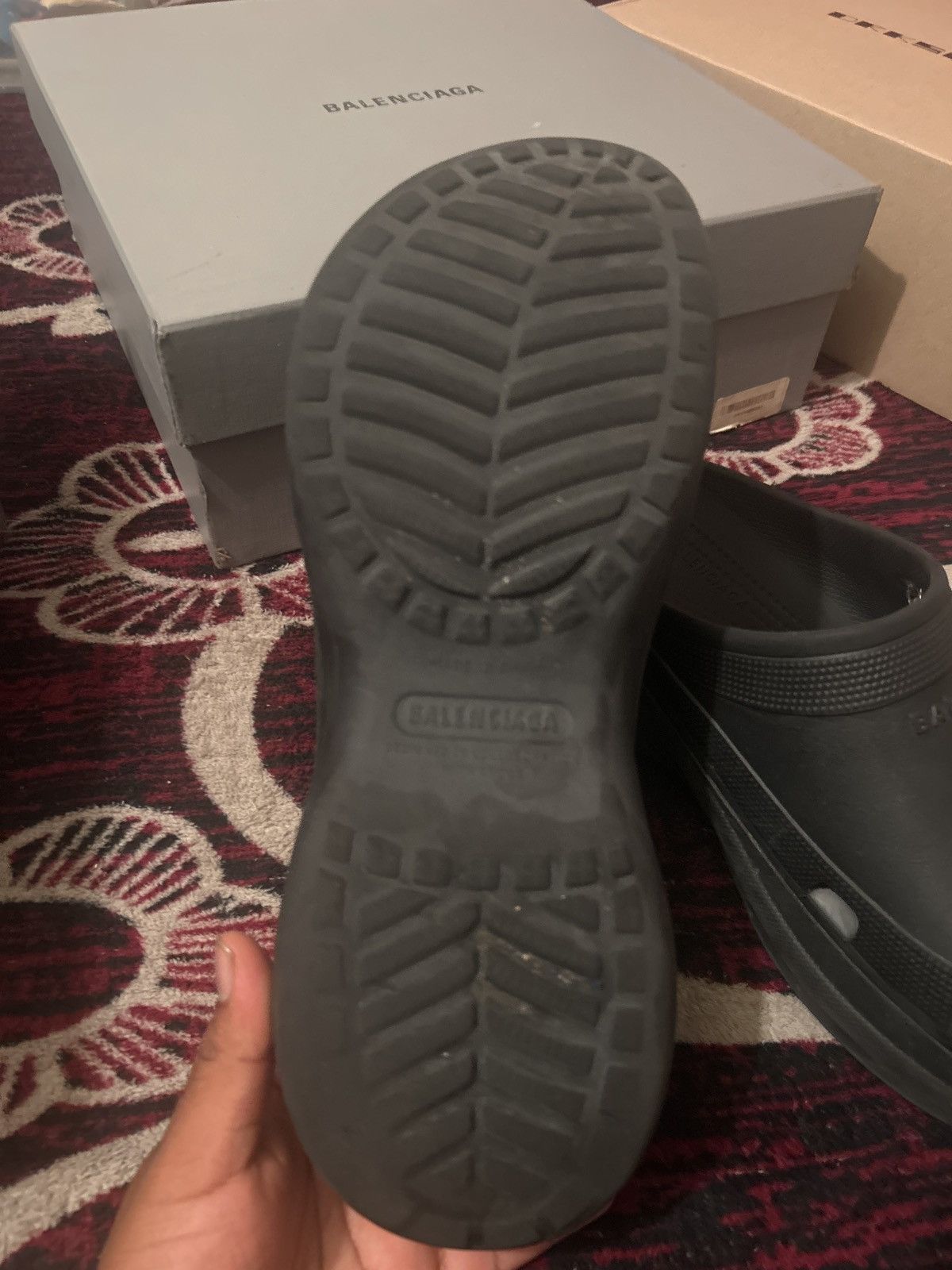 Balenciaga Balenciaga x Croc Pool Slide Size US 11 / EU 44 - 3 Thumbnail