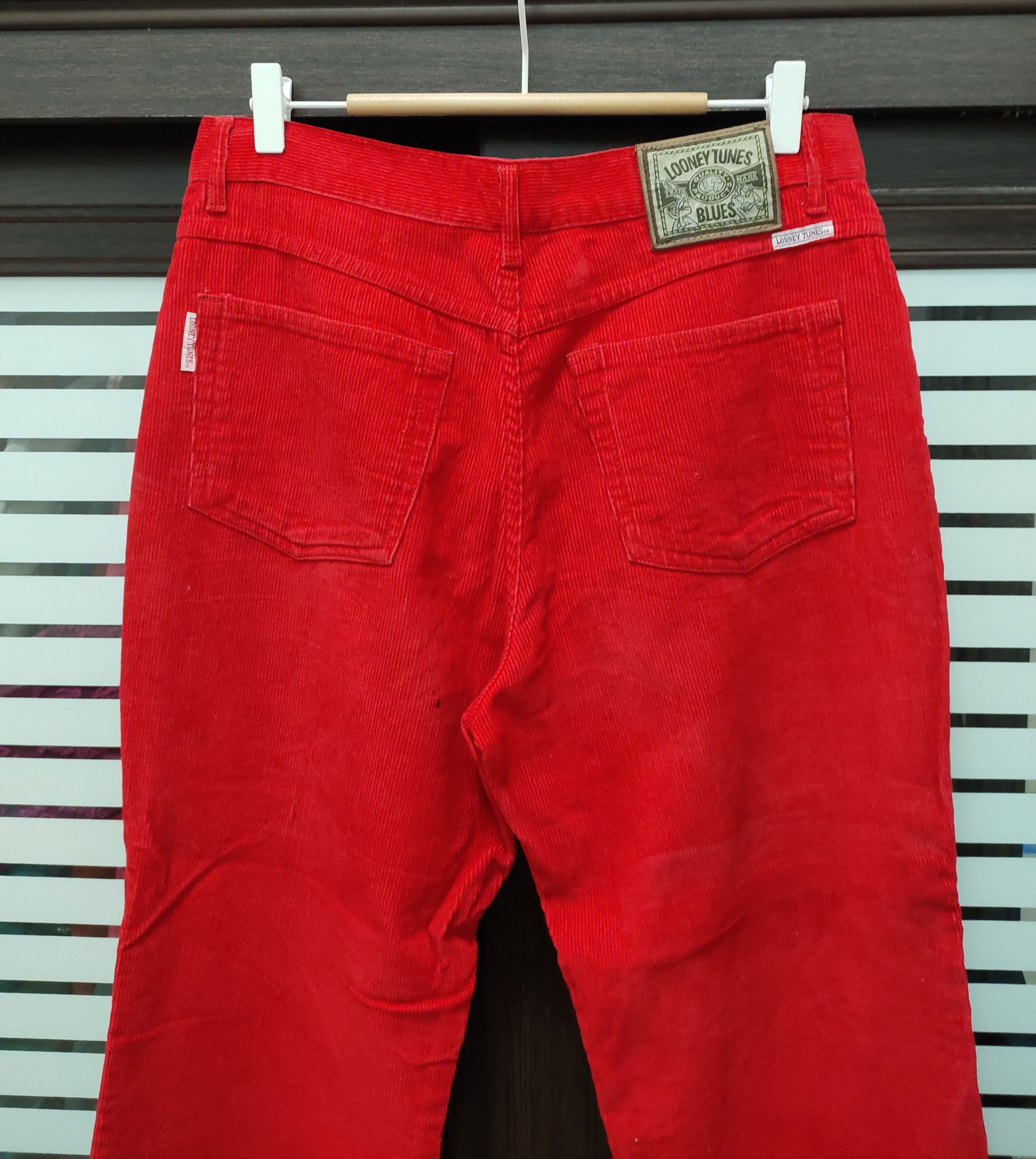 Vintage 💥 Looney Tunes Sylvester Corduroy Pants 💥 Size US 32 / EU 48 - 3 Thumbnail