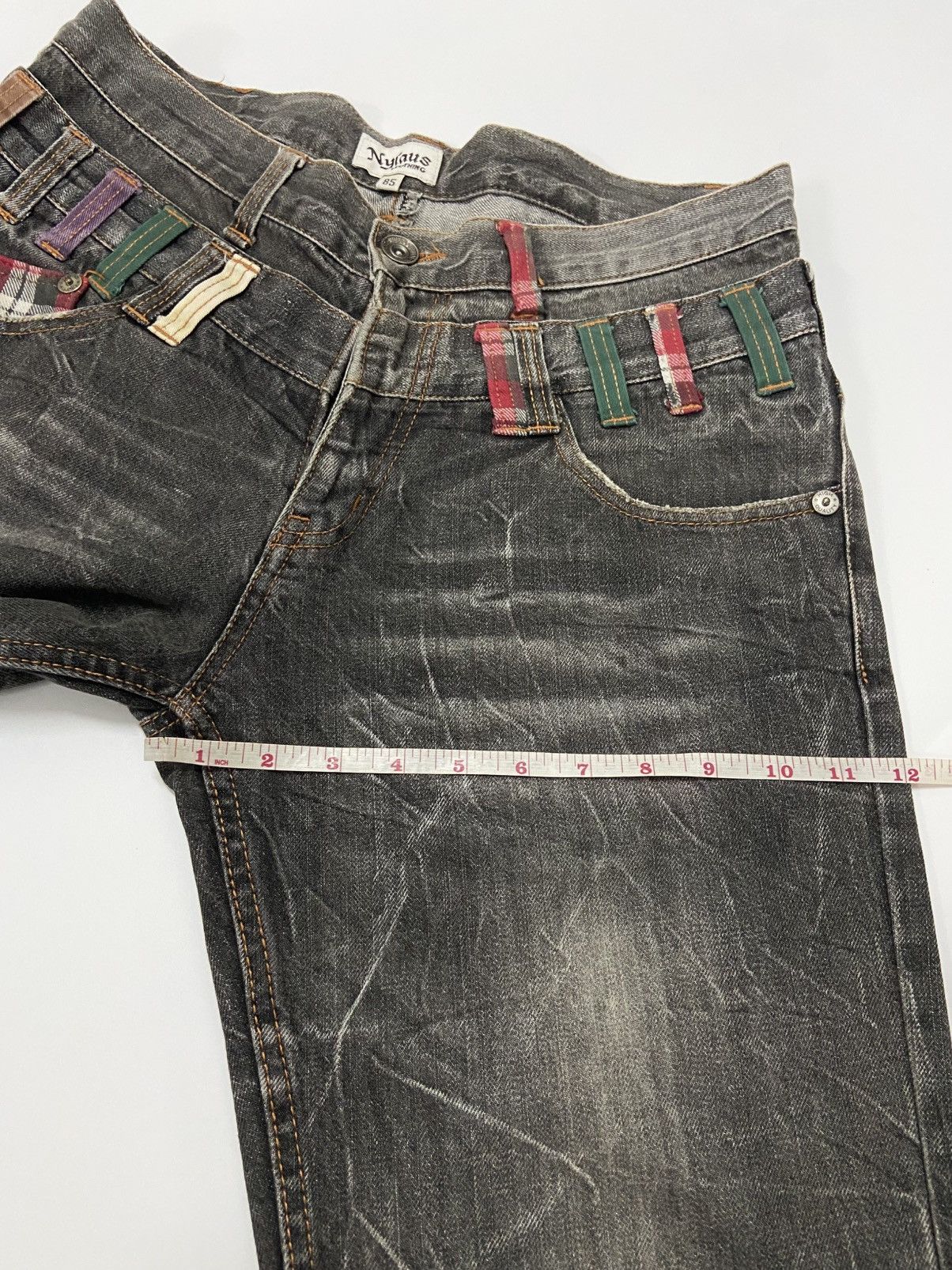 Other Nylaus Double Waist Distressed Denim Size US 34 / EU 50 - 11 Thumbnail