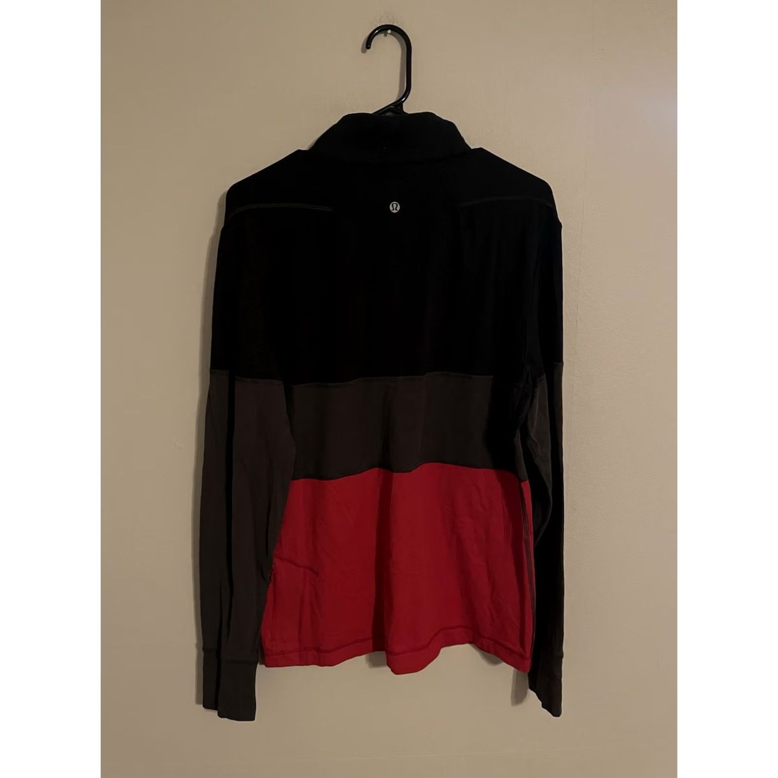 Lululemon Lululemon Performance Pullover 1/4 Quarter Zip Black Gray Red Men's Large Size US L / EU 52-54 / 3 - 3 Thumbnail