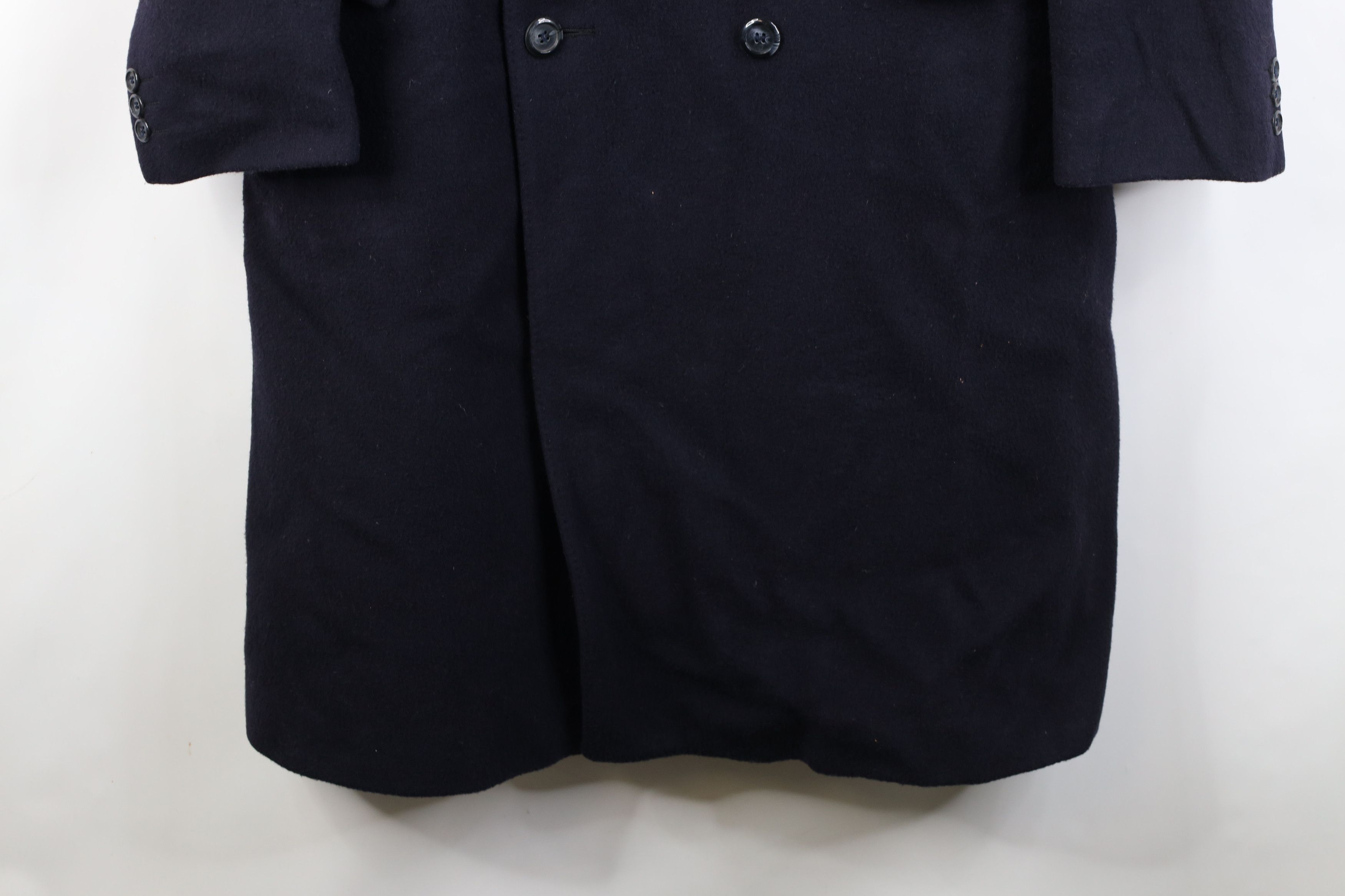 Vintage Vintage 90s Streetwear Double Breasted Overcoat Jacket Blue Size US XXL / EU 58 / 5 - 4 Thumbnail