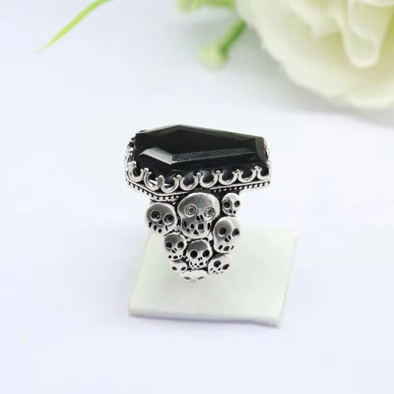 Jewelry Vintage Skull Coffin Ring Size ONE SIZE - 2 Thumbnail