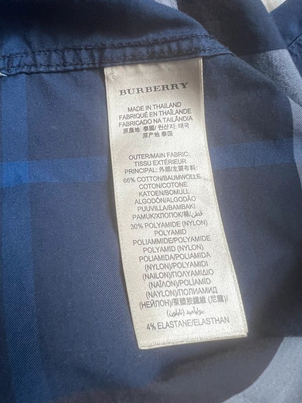 Burberry Burberry L Navy Check Checked Shirt Size US L / EU 52-54 / 3 - 3 Thumbnail