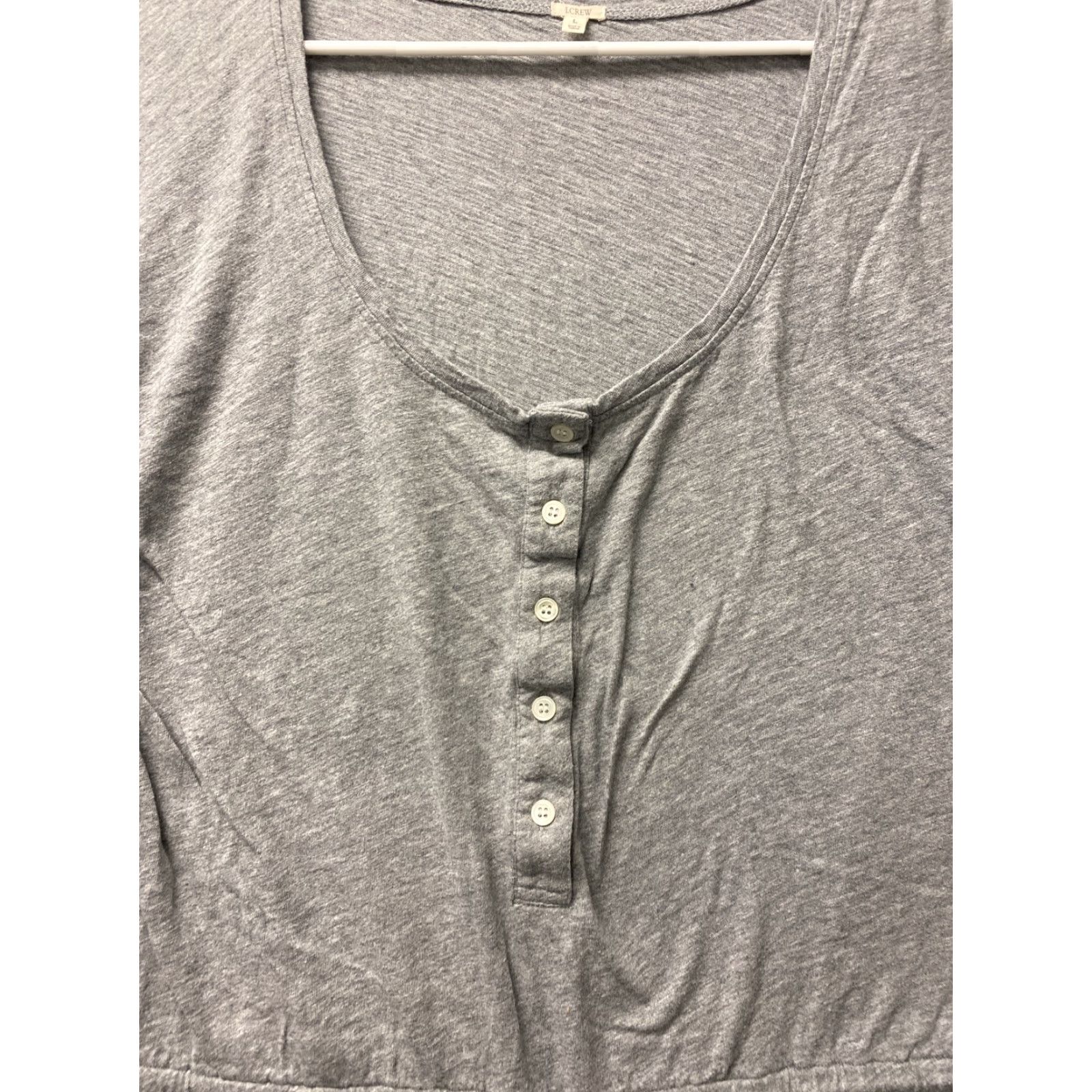 Vintage J Crew Romper Womens Medium Gray Sleeveless Button Front Pockets / 106-19 Size 36" / US 14 / IT 50 - 3 Thumbnail