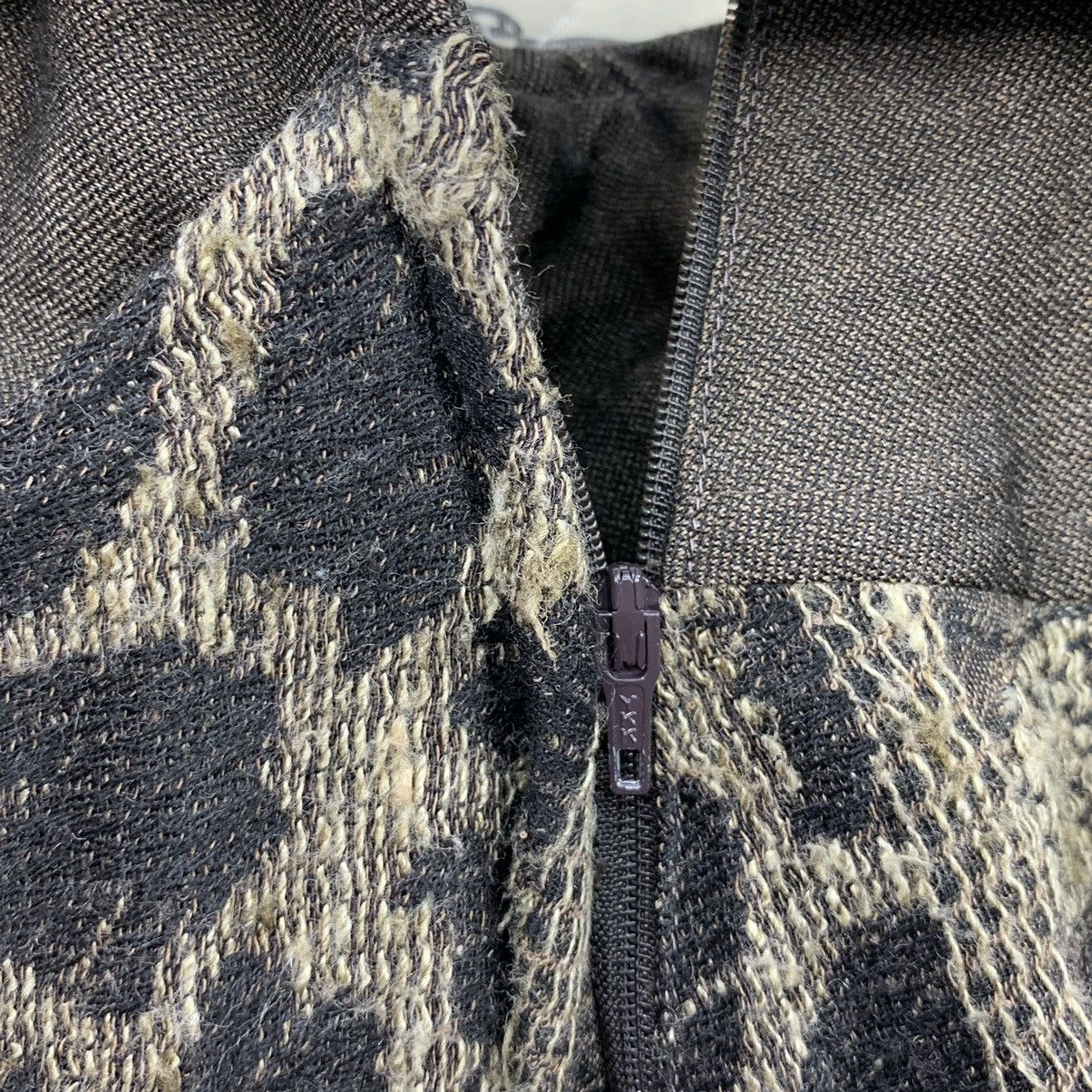 Very Rare Italian Mode Snake Skin Layer Overlay Punk Skirt