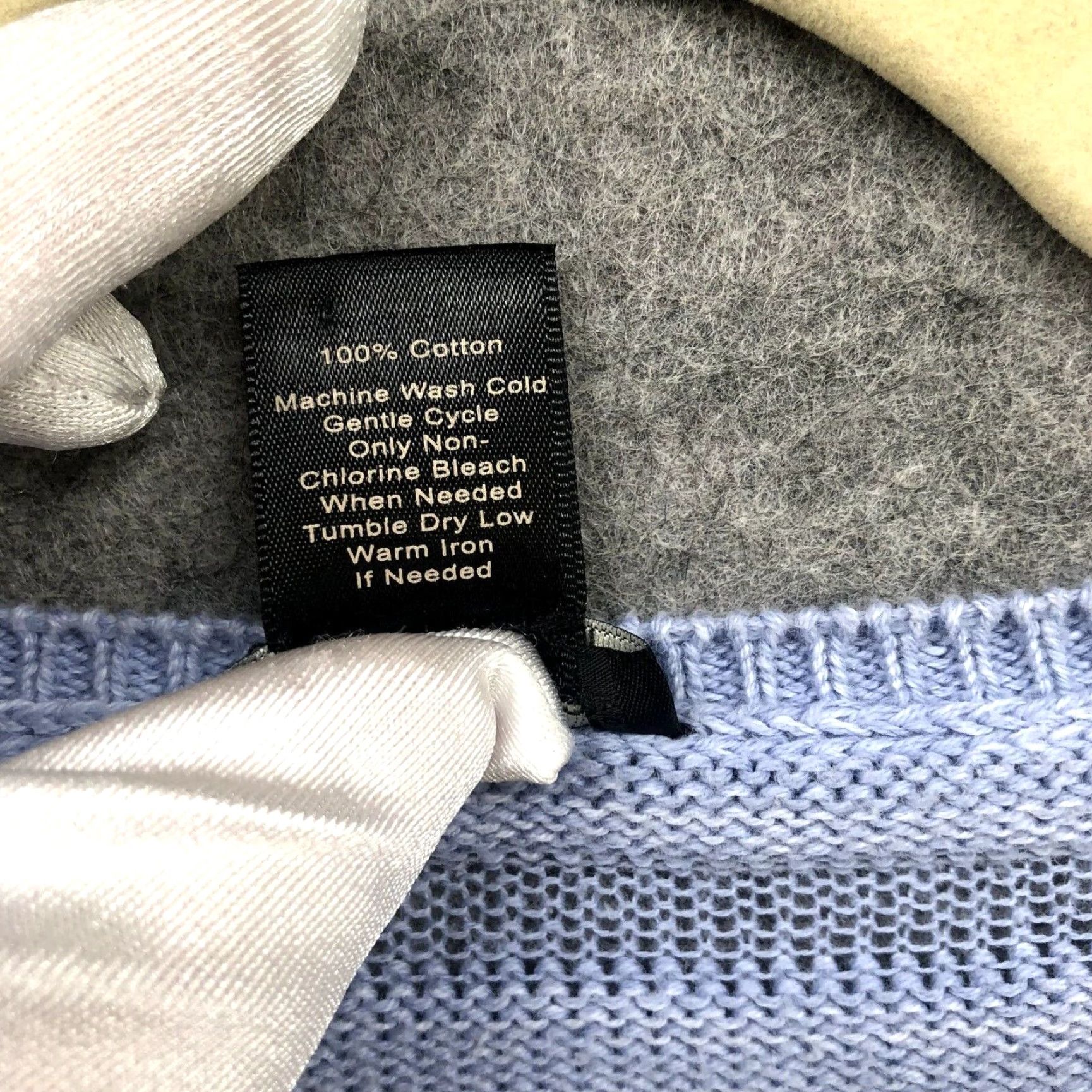 Ann Taylor Ann Taylor Sweater Womens Extra Large XL Dusty Blue Pullover Cotton Size XL / US 12-14 / IT 48-50 - 7 Thumbnail