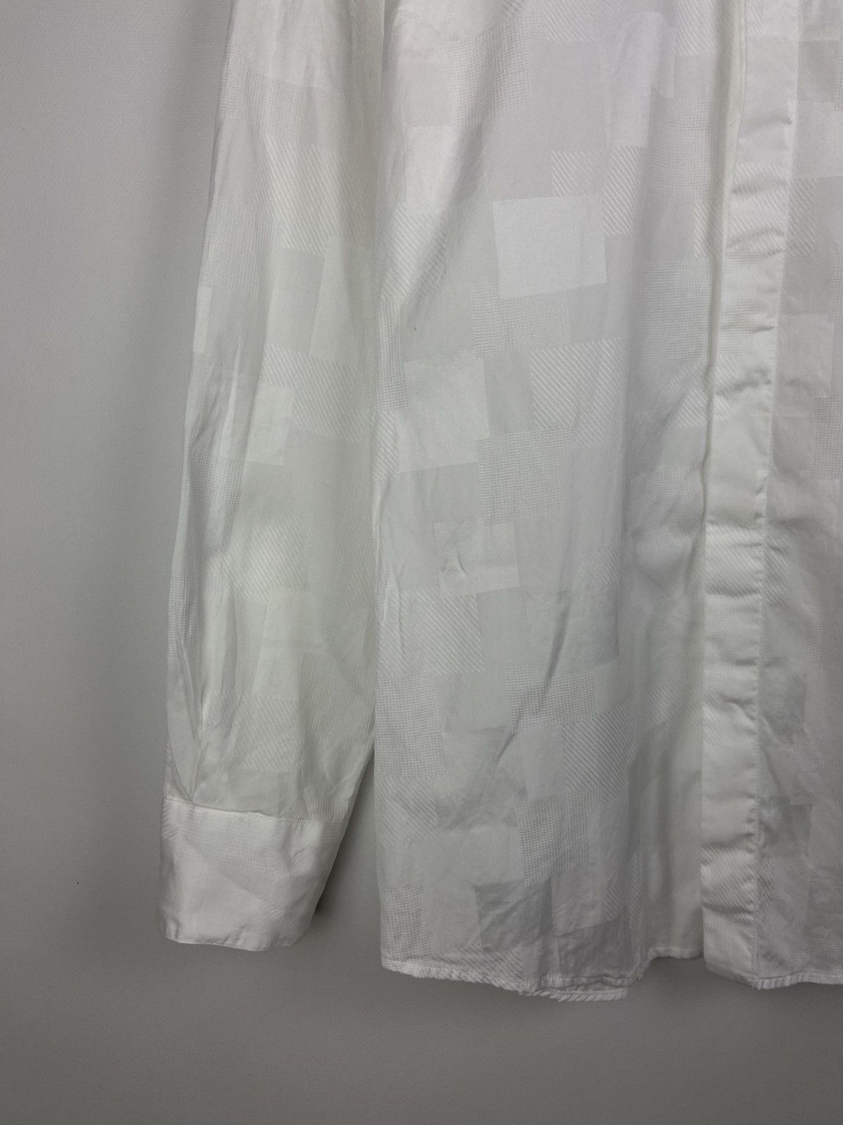 Versace Vintage Gianni Versace Luxury Geometric White Shirt Sz 48 Size US M / EU 48-50 / 2 - 6 Thumbnail