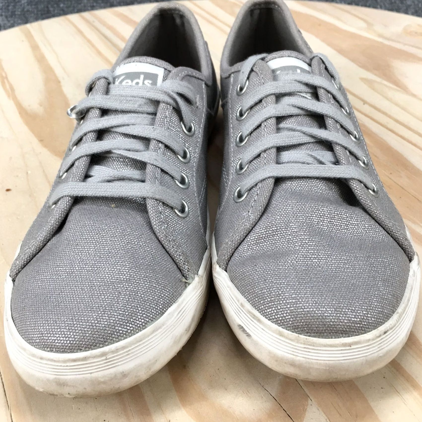 Keds Keds Women’s 5.5 Coursa Lace Up Low Top Sneakers Gray Canvas Shoes Casual Sneaker Adults Womens Size M / US 6-8 / IT 42-44 - 7 Thumbnail