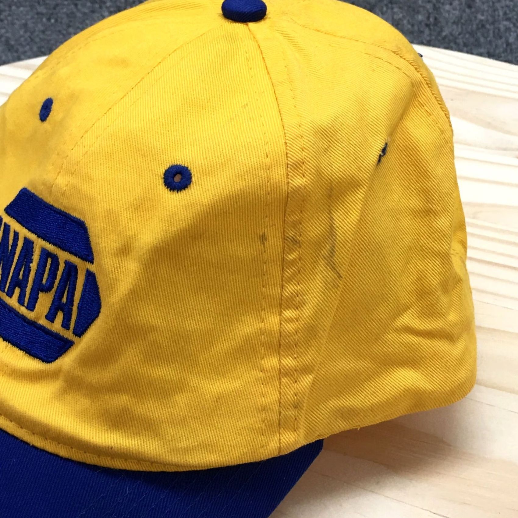 Logo 7 NAPA Baseball Hat Mens Yellow One Size Adjustable Embroidered Logo Size ONE SIZE - 2 Thumbnail