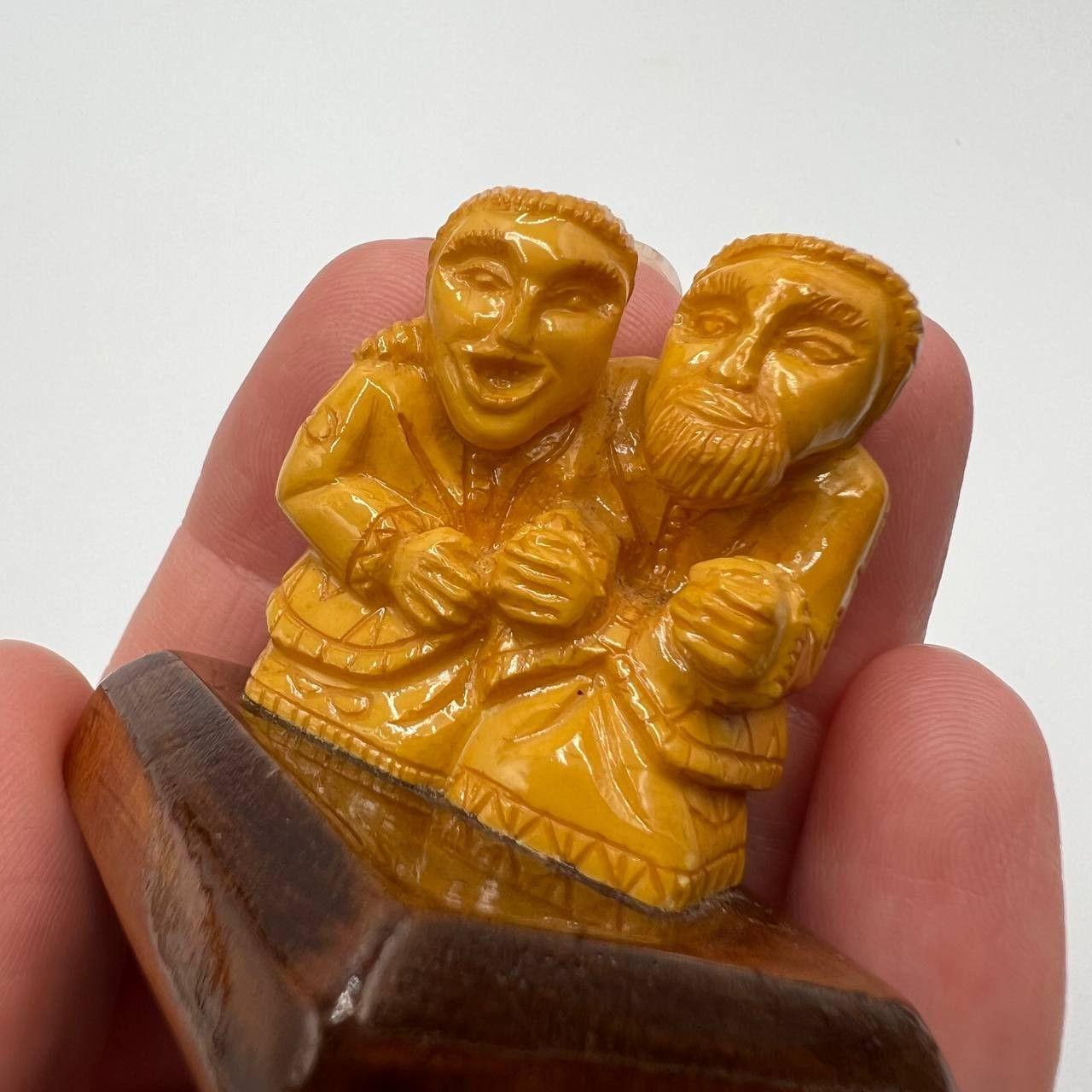 Vintage Vintage Miniature Hand Carved from Billiard Ball Figure Size ONE SIZE - 5 Thumbnail