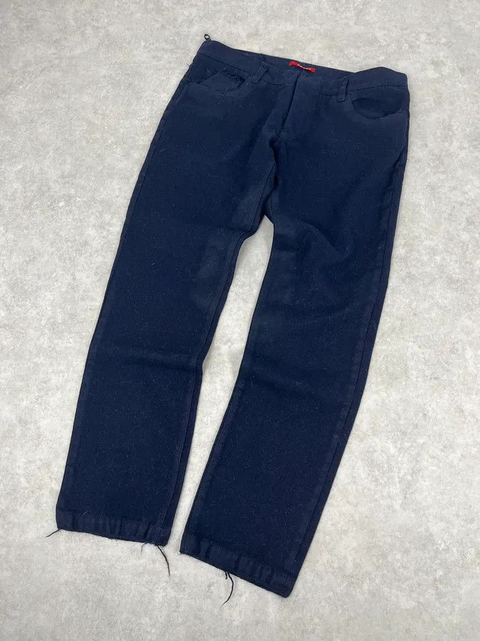 Prada 2000s Prada Navy Wool Minimalist Pants Size US 34 / EU 50 - 6 Thumbnail