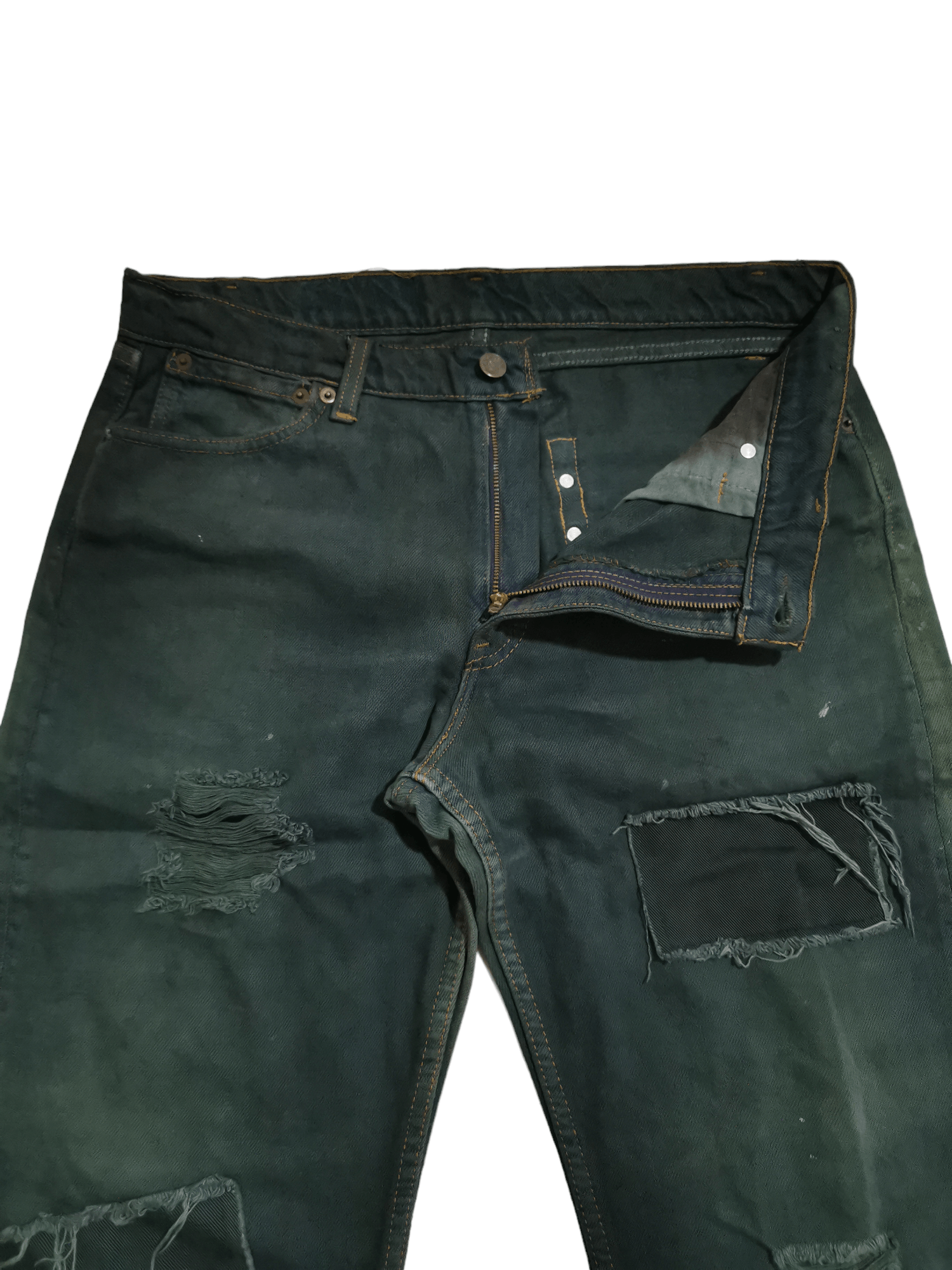 Jean × Vintage Japan Punk Seditionaries Patchwork Jeans Size US 34 / EU 50 - 8 Thumbnail