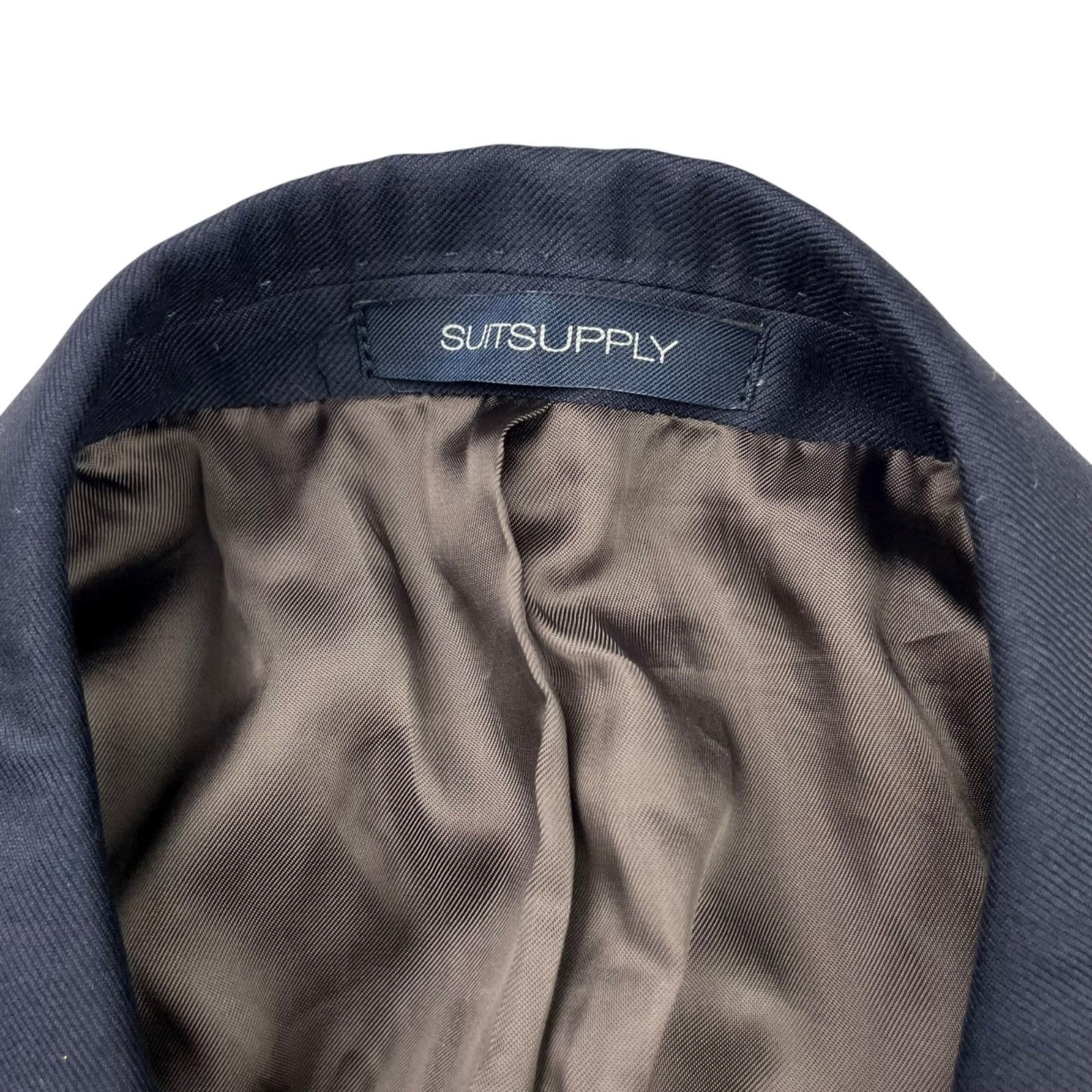 Suitsupply SuitSupply Men’s Napoli Reda Wool 2-Button Blazer Navy Blue Size 46R - 5 Thumbnail