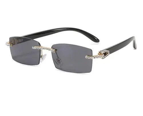 Electric Visual Hirose x Aoba Rimless Diamond Sunglasses Size ONE SIZE - 3 Thumbnail