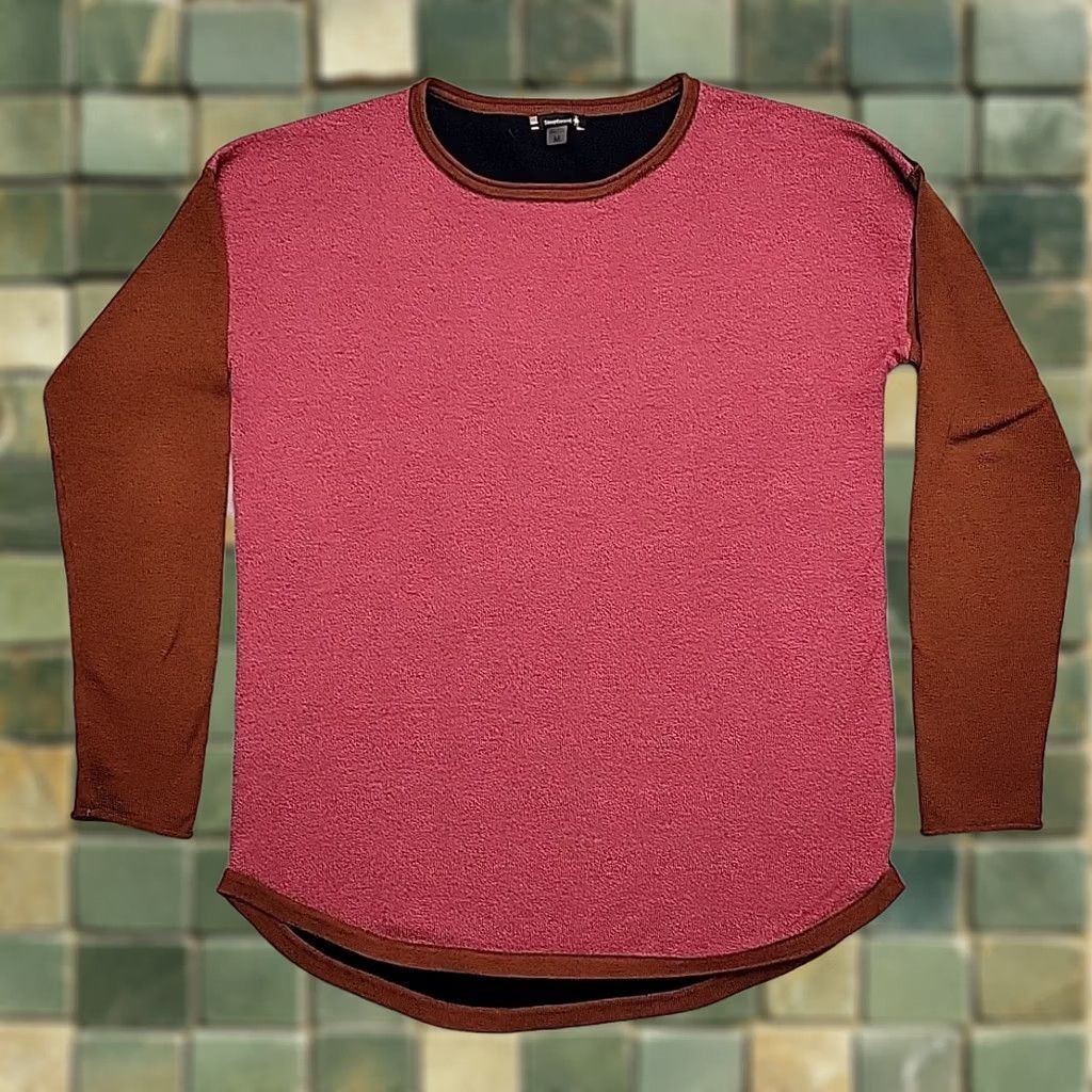 Smartwool Smartwool Woman M Pink Colorblock Wool Long Sleeve Base Layer Performance Hiking T-Shirt Size M / US 6-8 / IT 42-44 - 1 Thumbnail