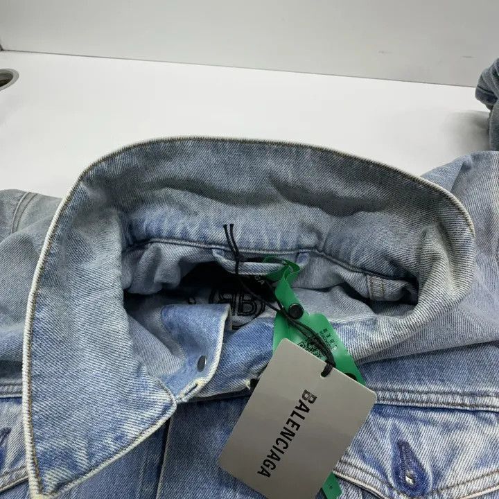 Balenciaga Balenciaga Vintage Embroidered Denim Jacket 0079-2507 Size US L / EU 52-54 / 3 - 5 Thumbnail