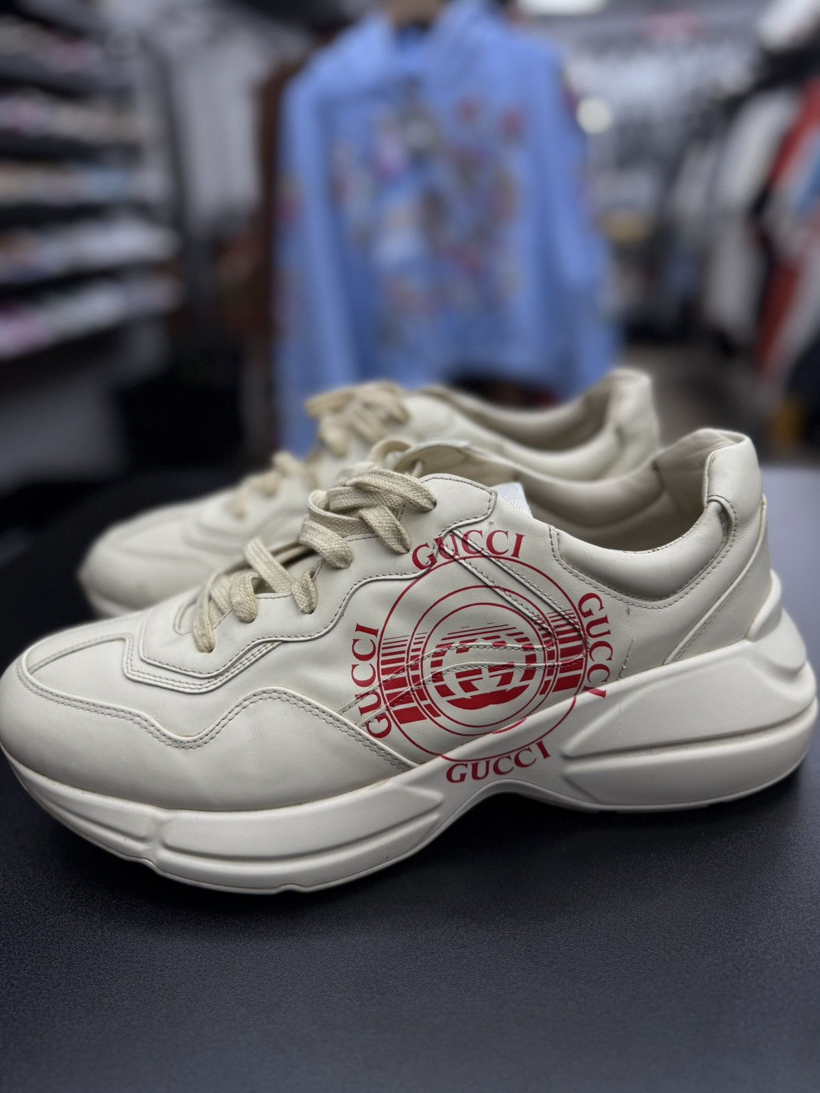 Gucci Gucci Rhyton Sneakers Size 11.5G/12US Size US 12 / EU 45 - 6 Thumbnail