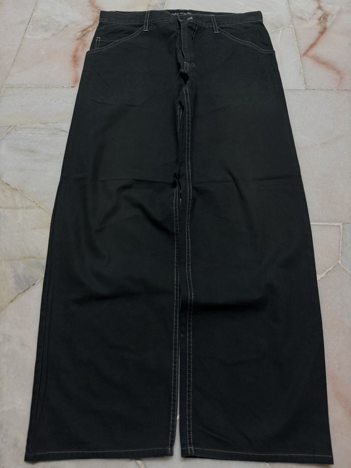 Yohji Yamamoto 💥BAGGY💥YOHJI YAMAMOTO INED HOMME WIDE CASUAL PANTS 90s Size US 29 - 12 Thumbnail