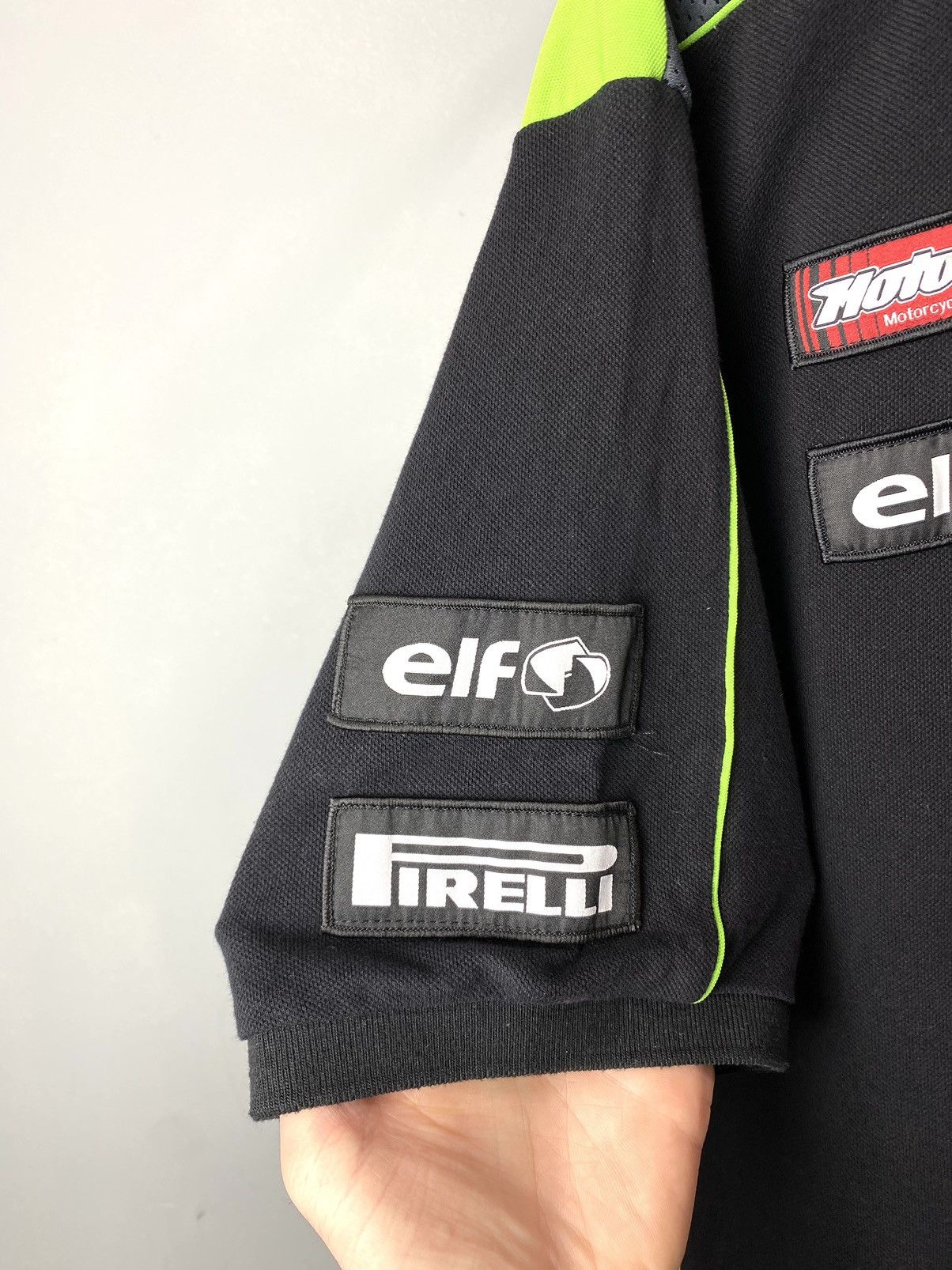 Japanese Brand 2000s Vintage Kawasaki Ninja Racing T Shirt Elf Pirelli Size US XXL / EU 58 / 5 - 4 Thumbnail