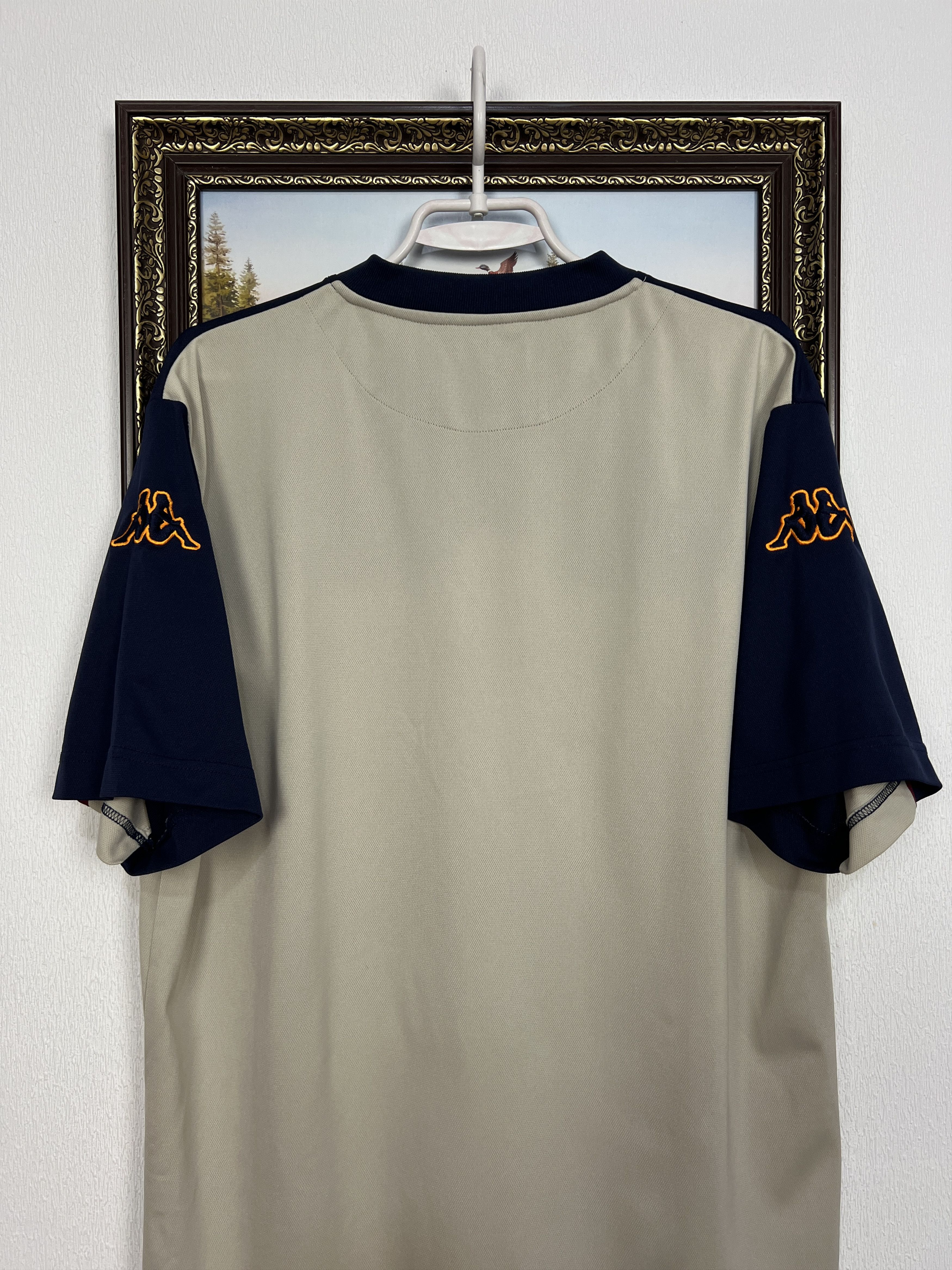 Kappa Vintage AS Roma Football Train Jersey Soccer Shirt Trikot Size US XL / EU 56 / 4 - 8 Thumbnail