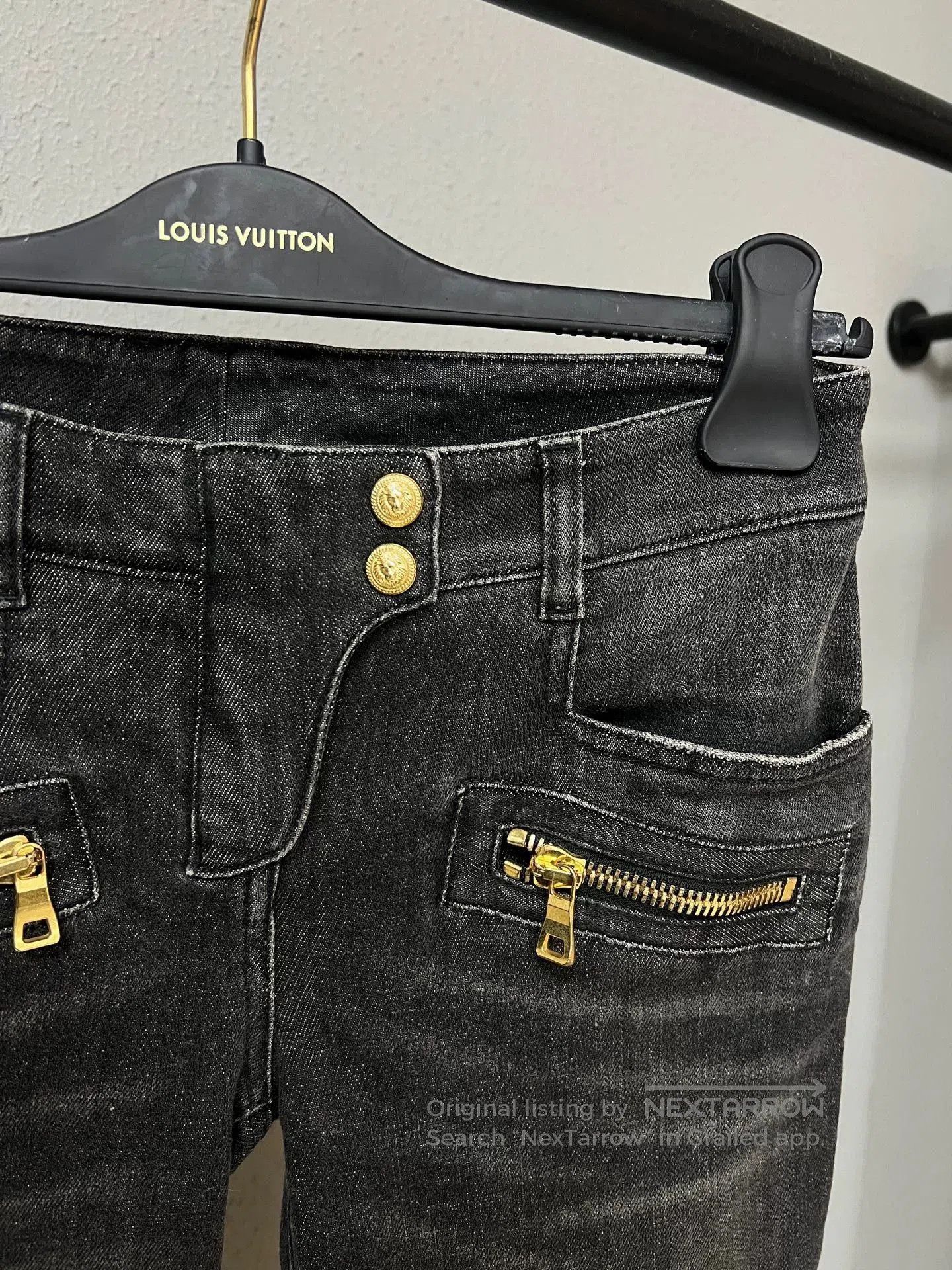 Balmain Balmain Gold Button Jeans. Size US 36 / EU 52 - 3 Thumbnail