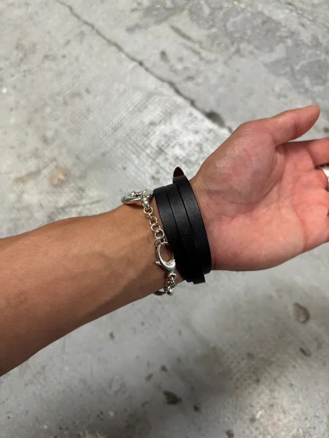 Hermes Hermes Behapi Black Leather Bracelet Size ONE SIZE - 3 Thumbnail