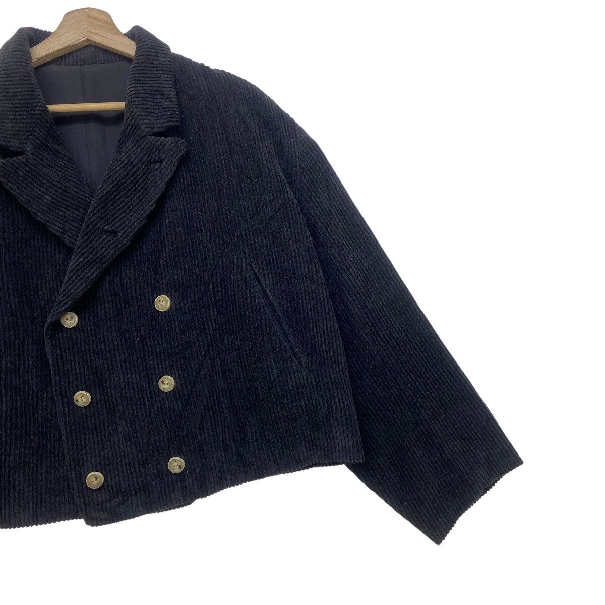 Yohji Yamamoto Vintage 80s Y’s Yohji Yamamoto Corduroy Cropped Jacket Size US M / EU 48-50 / 2 - 12 Thumbnail