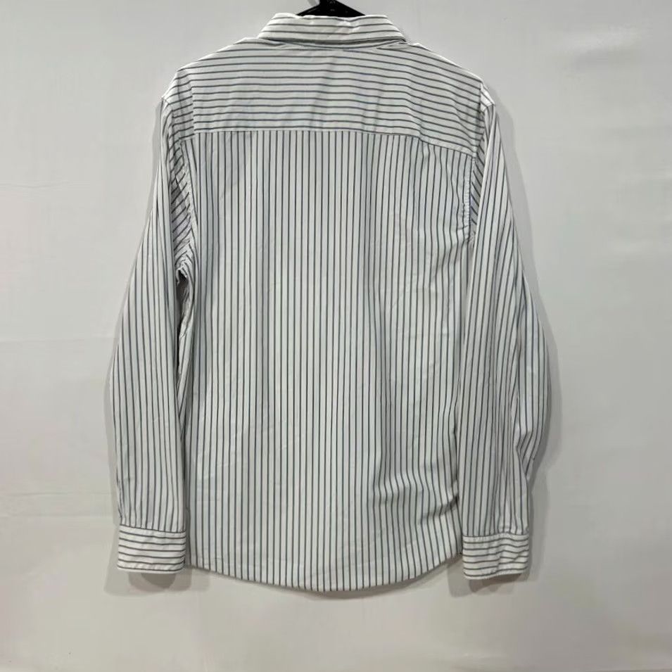 Vintage Truth by Republic Shirt Mens White Striped Button-Up Long Sleeve Medium Size 40R - 2 Thumbnail