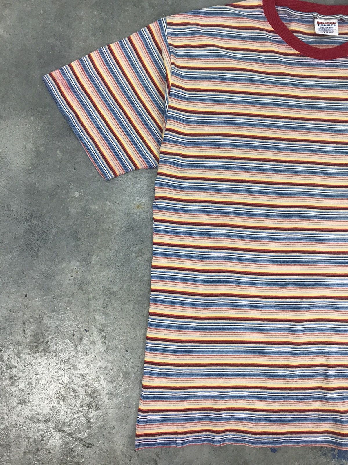 Big John Vintage Big John Stripes Pocket Tee Size US L / EU 52-54 / 3 - 2 Thumbnail