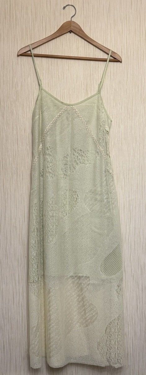 Brain Dead BRAIN DEAD Engineered Cloud Mesh Slip Dress Natural NEW Sz M Size M / US 6-8 / IT 42-44 - 13 Thumbnail