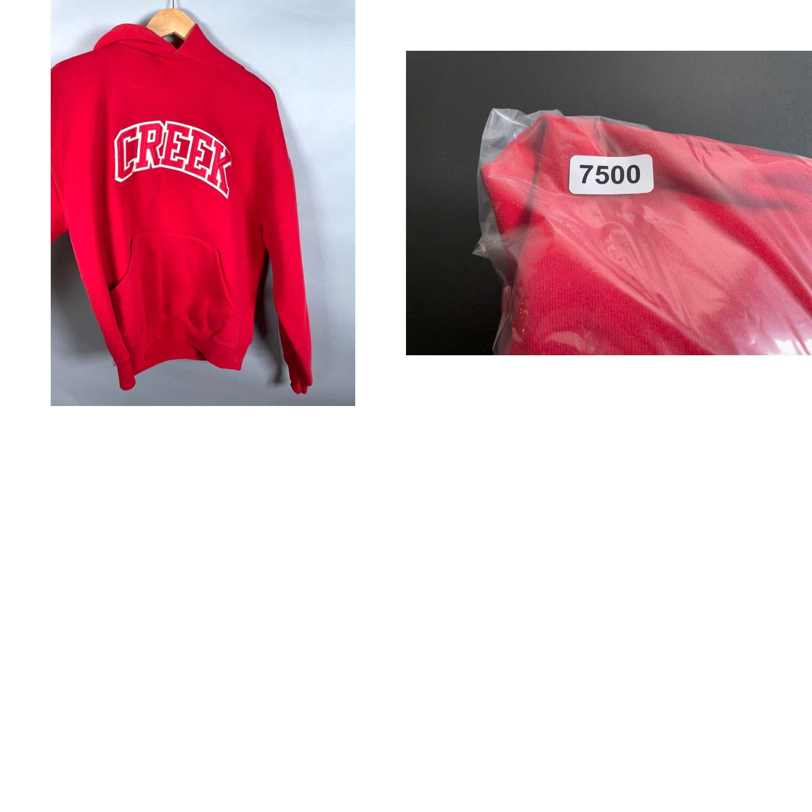 Russell Athletic VINTAGE Russell Athletic Hoodie Crew Neck 90s Red Embroidered Adult Large Logo Graphic Print Sweatshirt 50/50 Mens Size US L / EU 52-54 / 3 - 9 Thumbnail