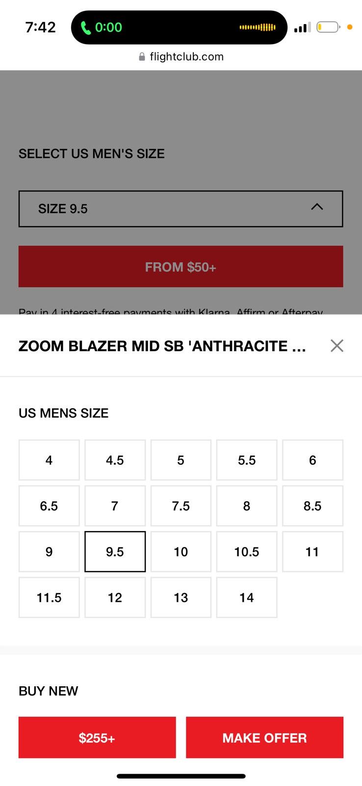 Nike Nike Sb zoom blazer mid anthracite/black Size US 9.5 / EU 42-43 - 6 Thumbnail