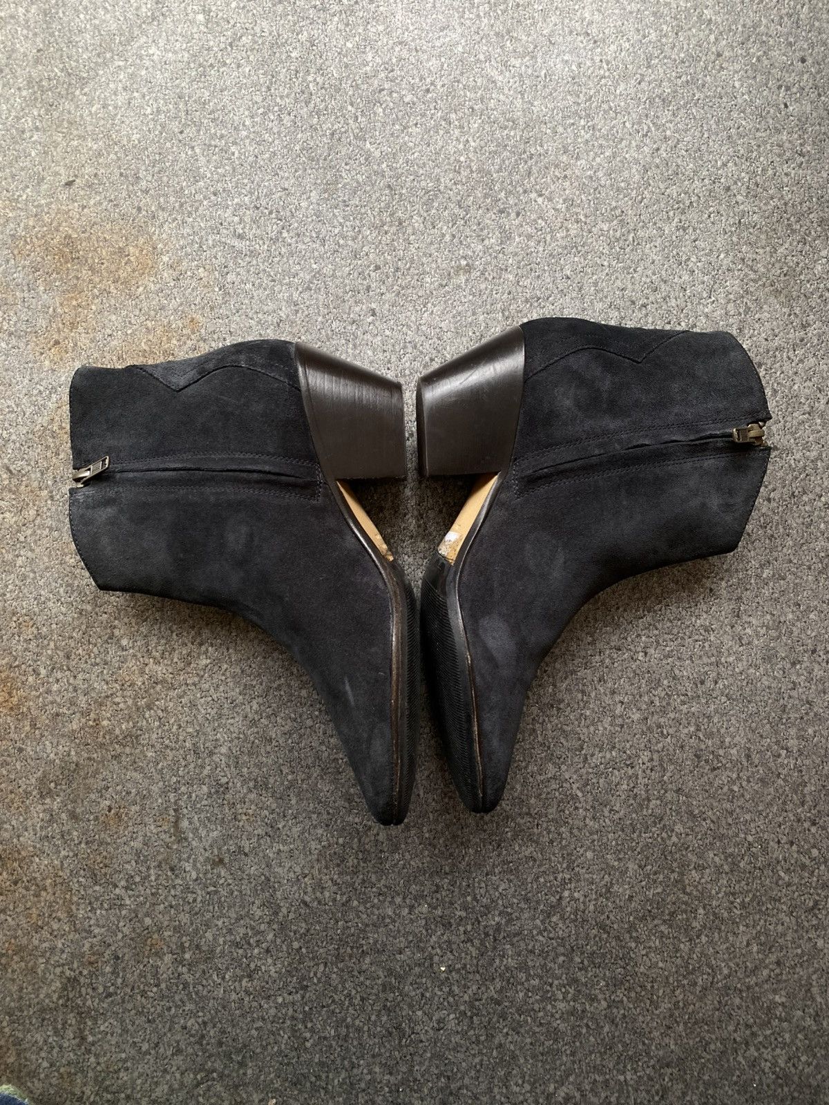 Isabel Marant × Isabel Marant Etoile × Vintage Isabel Marant Dacken $660 Suede Heel Western Cowboy Boots Size US 8 / IT 38 - 4 Thumbnail