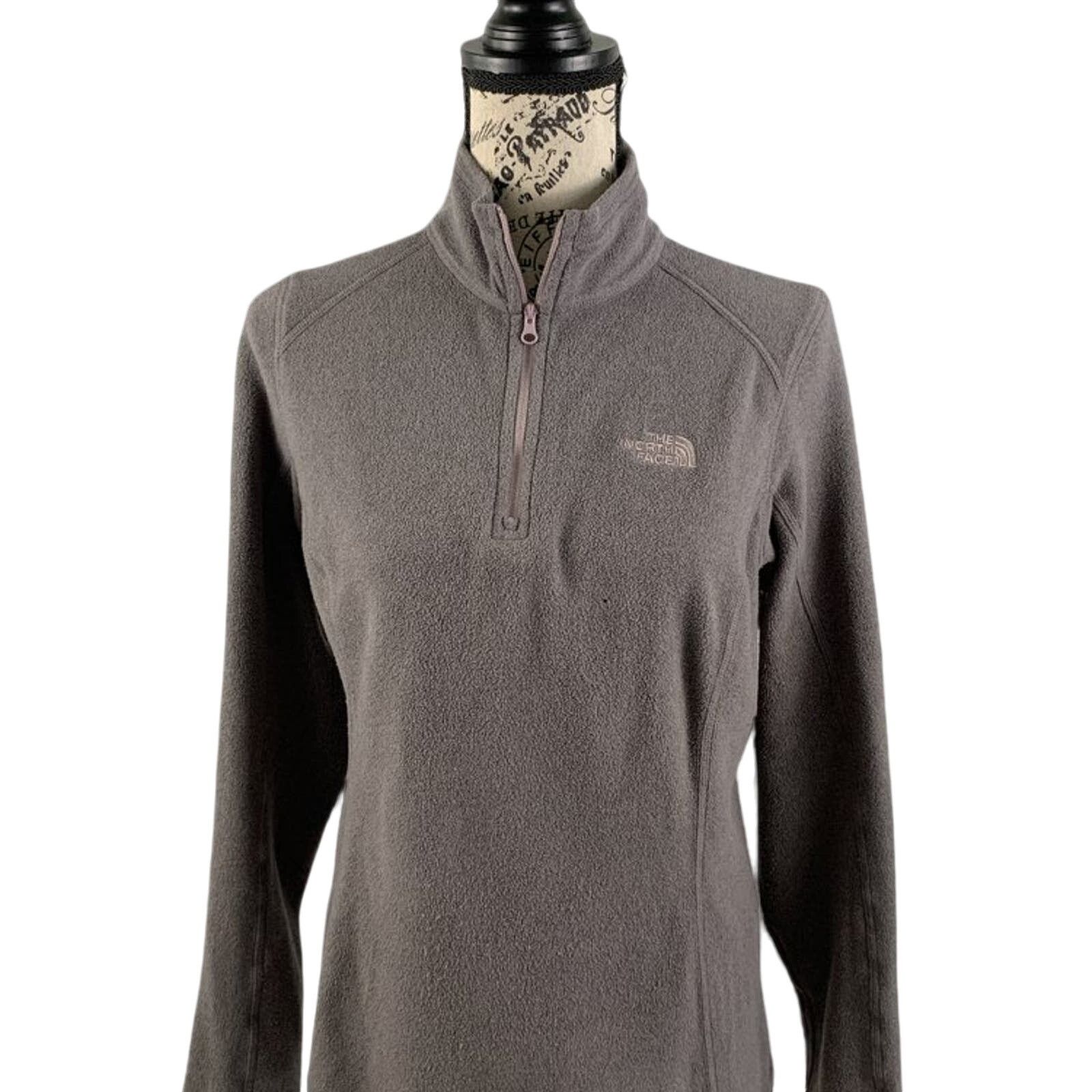 The North Face The North Face Womens Size Medium Pullover 1/4 Zip Gray FLAW Size M / US 6-8 / IT 42-44 - 1 Thumbnail