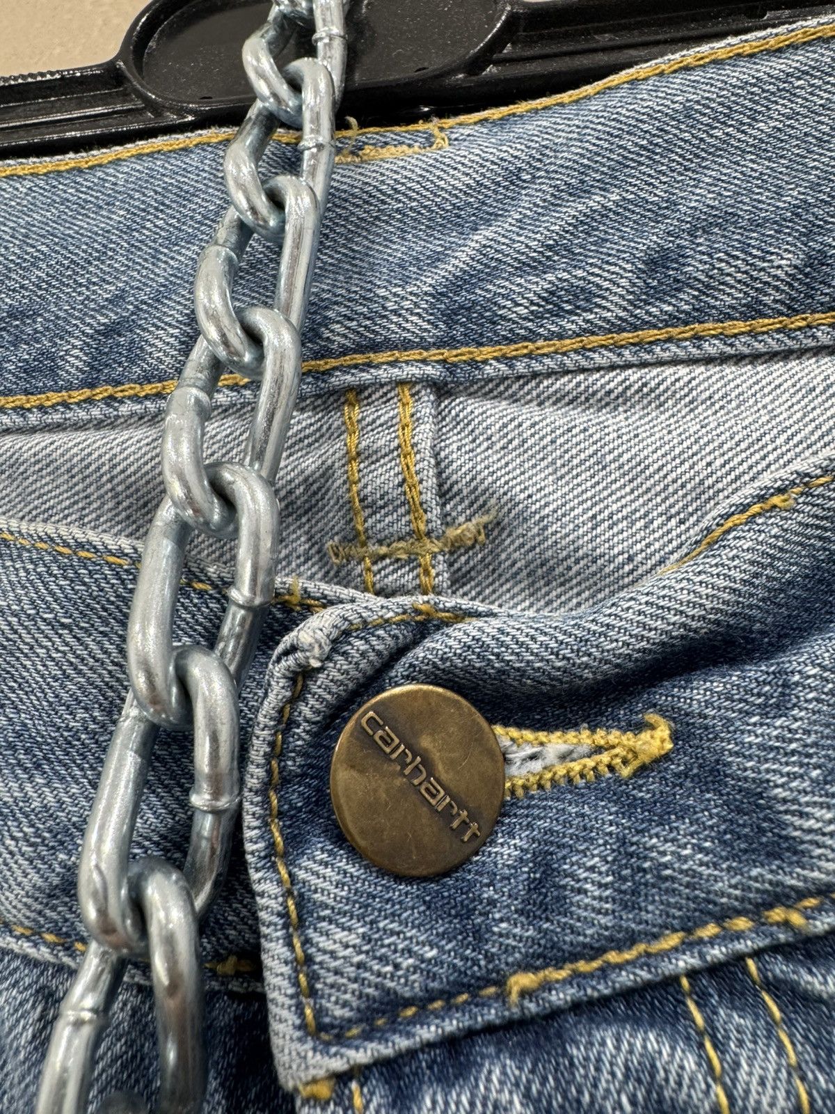 Carhartt Vintage 90s Carhartt Buccaneer Denim Jeans Pants 33x32 Size US 30 / EU 46 - 5 Thumbnail