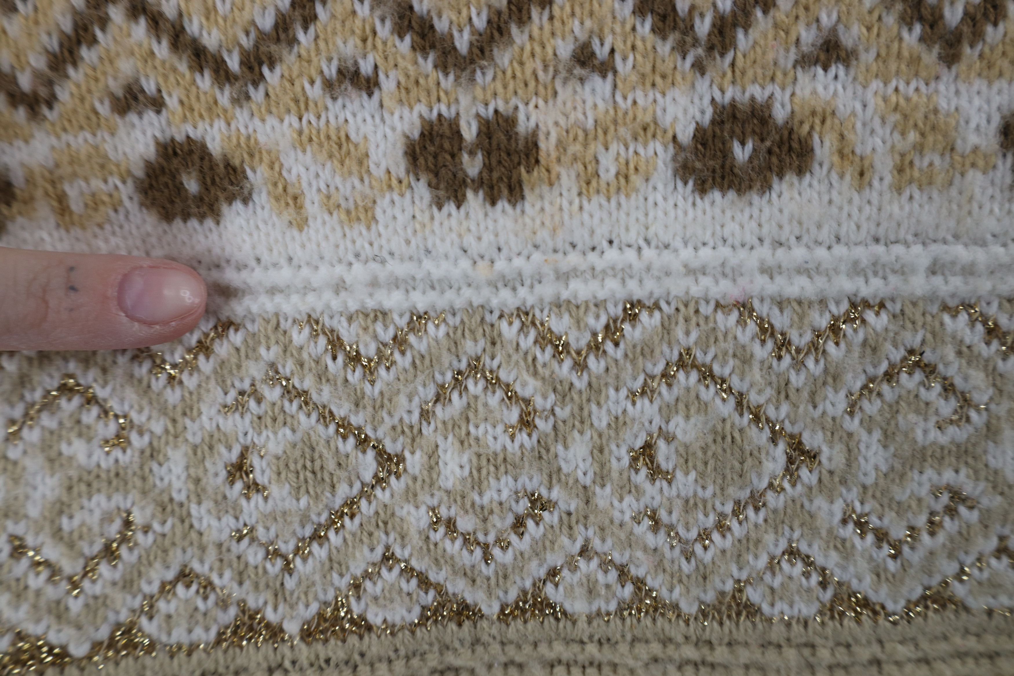 Vintage Vintage 90s Streetwear Fair Isle Knit Tunic Sweater USA Size XXL / US 16-18 / IT 52-54 - 5 Thumbnail