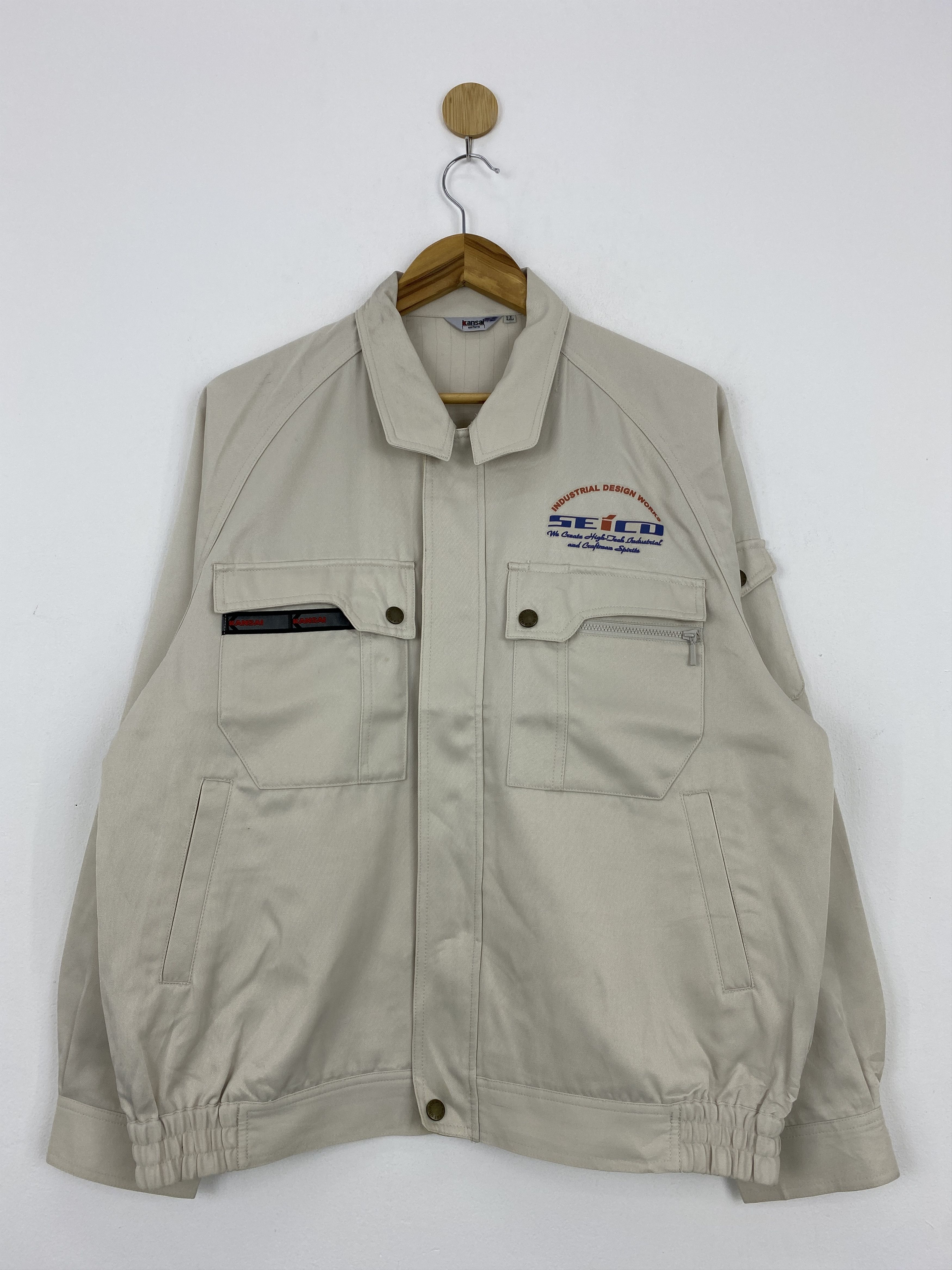 Japanese Brand Vintage Kansai Japanese Brand Worker Denim Jacket J1776 Size US XL / EU 56 / 4 - 1 Thumbnail